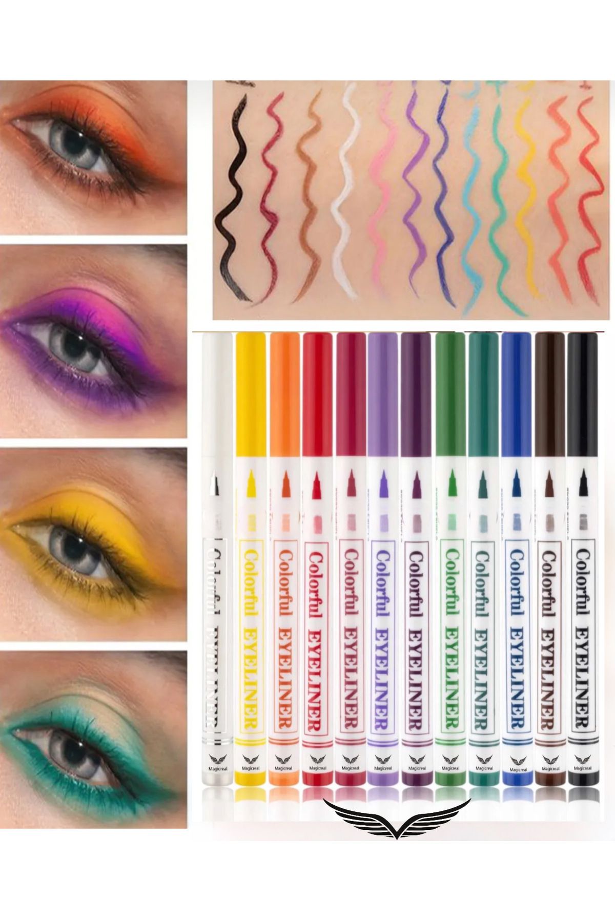 magicreal Pen Eyeliner 12 Renkli Set