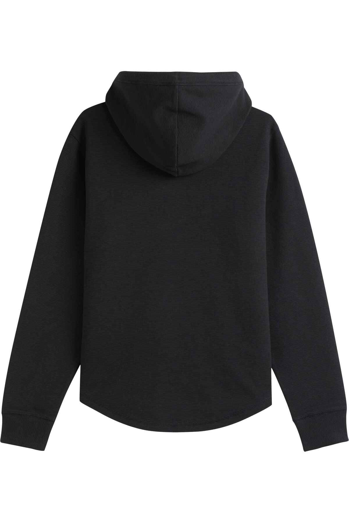 سویشرت مشکی مردانه بایگانی مونولوگ وافل کاپوت پیراهن 330J322701 Calvin Klein