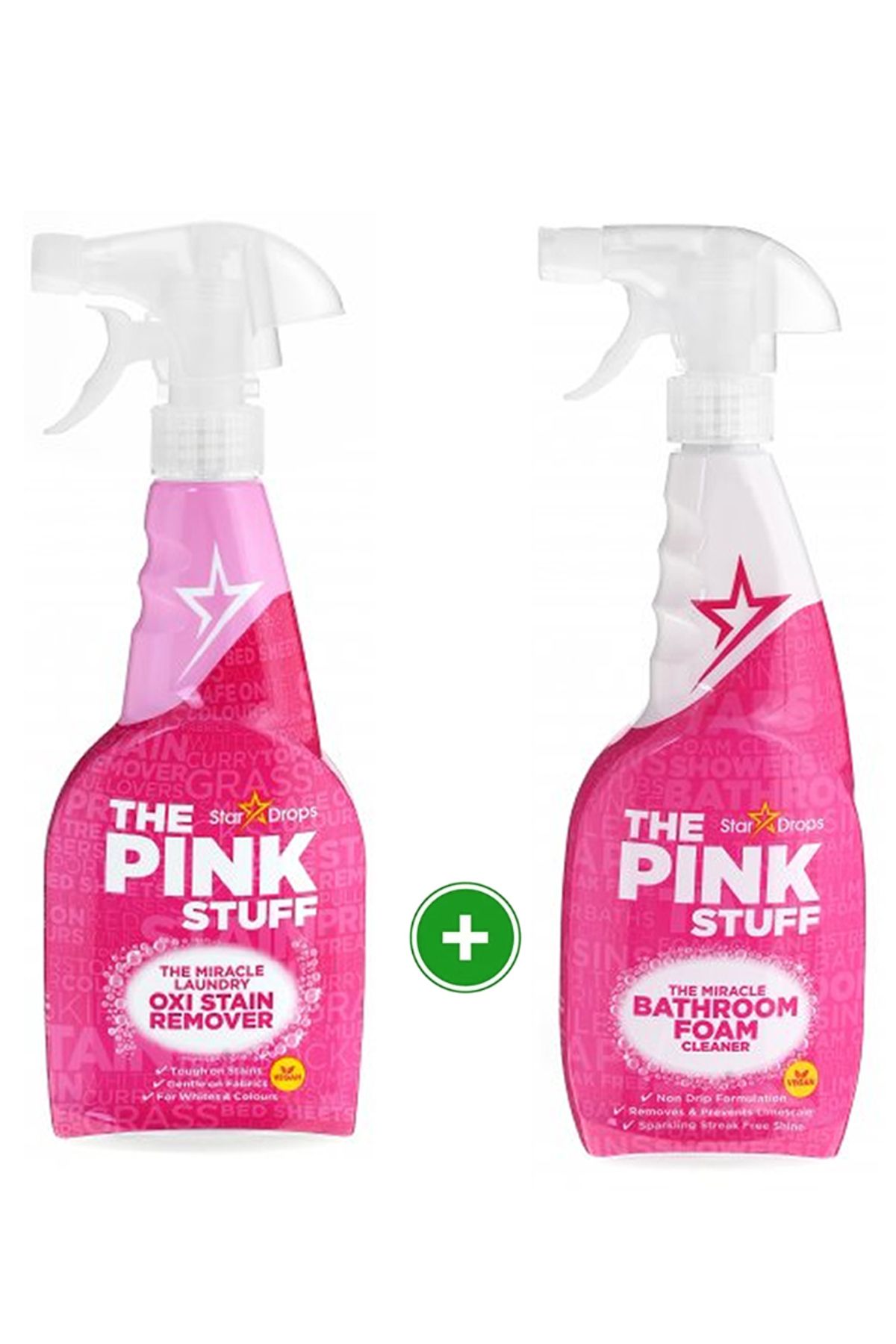 ROSSMANN The Pink Stuff Temizlik Oxi Leke Çıkarıcı Sprey 500 Ml + The Pink Stuff Banyo Köpük Temizleyici 750