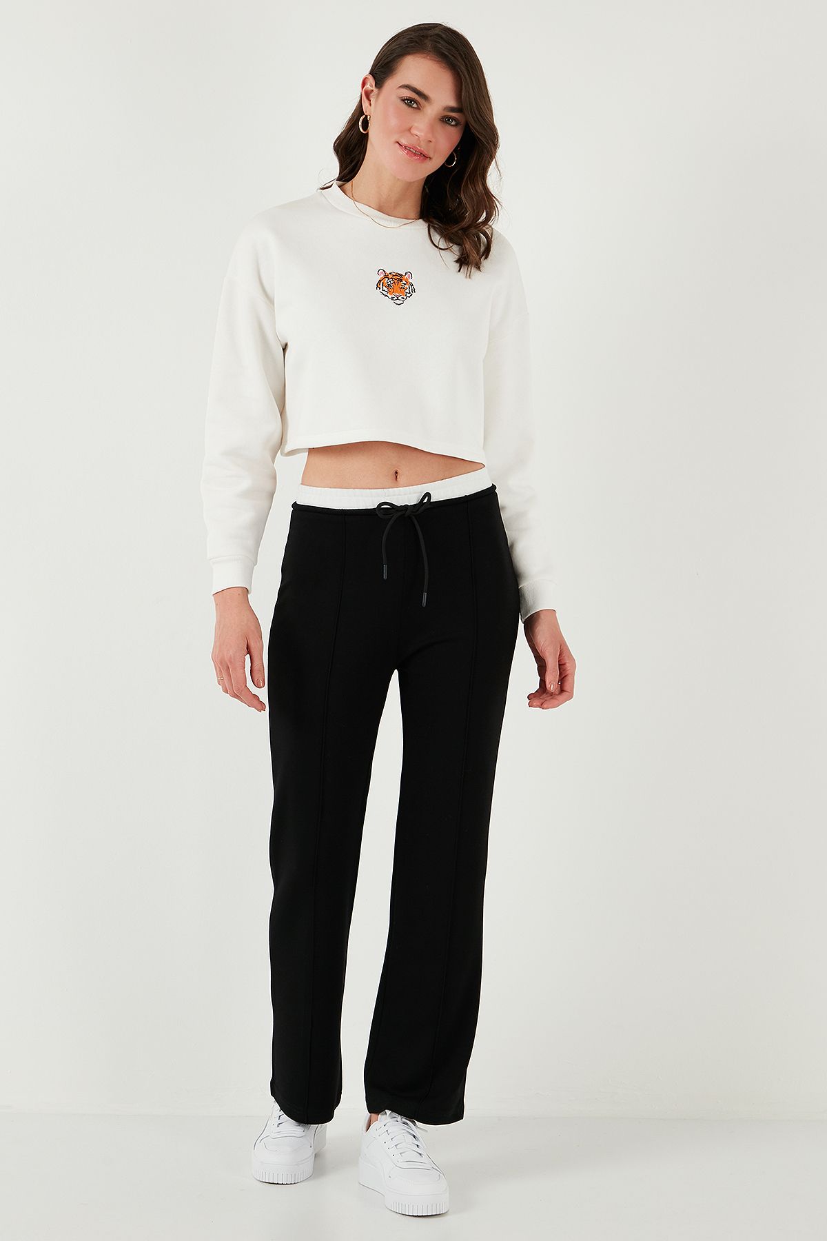 Lela Pantaloni De Sport Cu Talie Înaltă, Cu Picioare Largi, Iarbă, Slim Fit - Sub Track Femeie - L