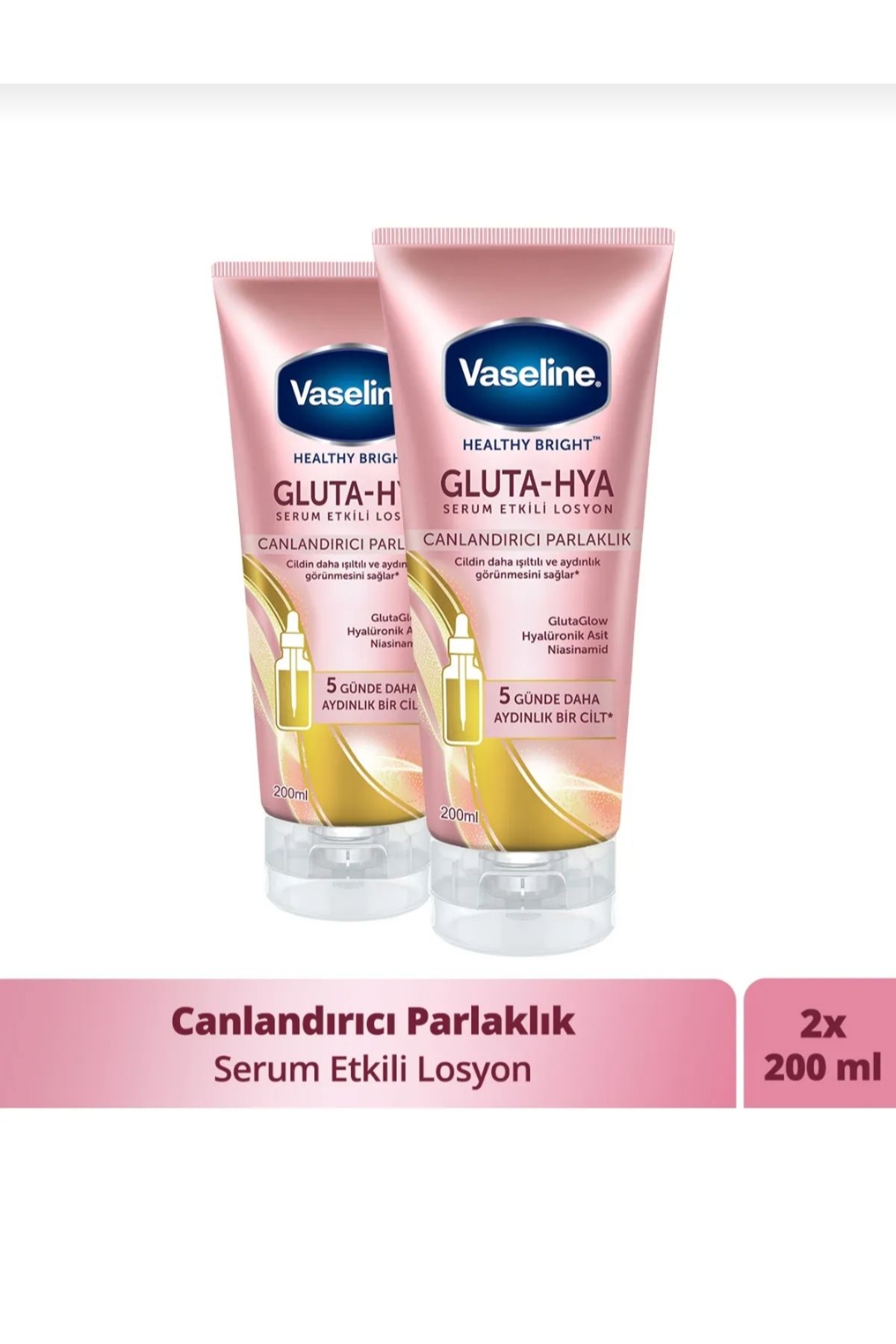 Vaseline Gluta-Hya Serum Etkili UV Leke Karşıtı & Aydınlatıcı Losyon 200 m×2l