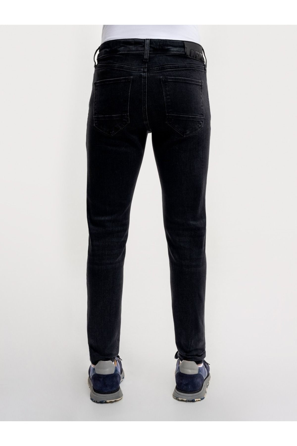 شلوار جین مشکی مردانه سیاه Justin Skinny Fit Gean LF2034749 Loft