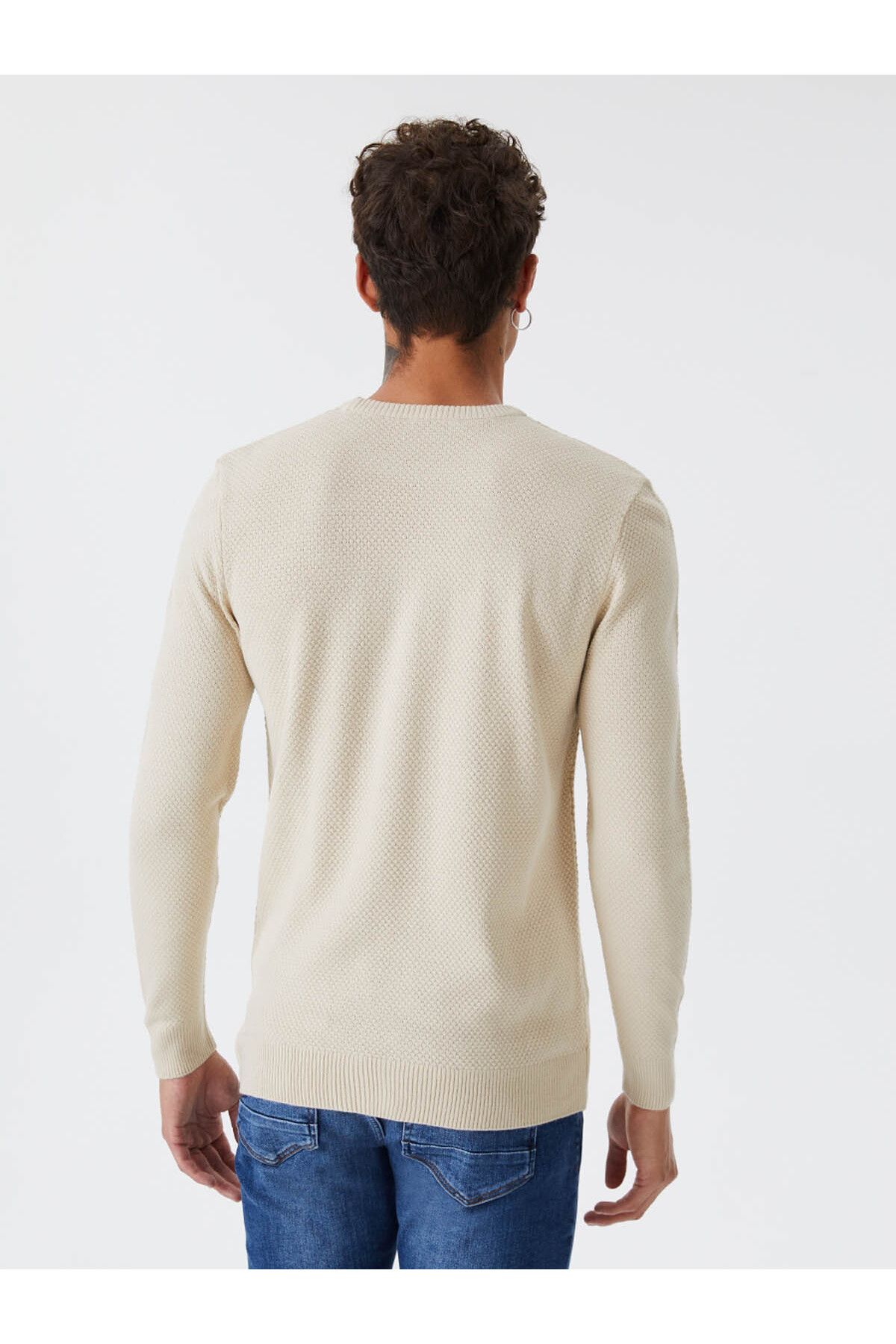 Loft-Men's Stone Colored Sweater - Lf 2030179 3