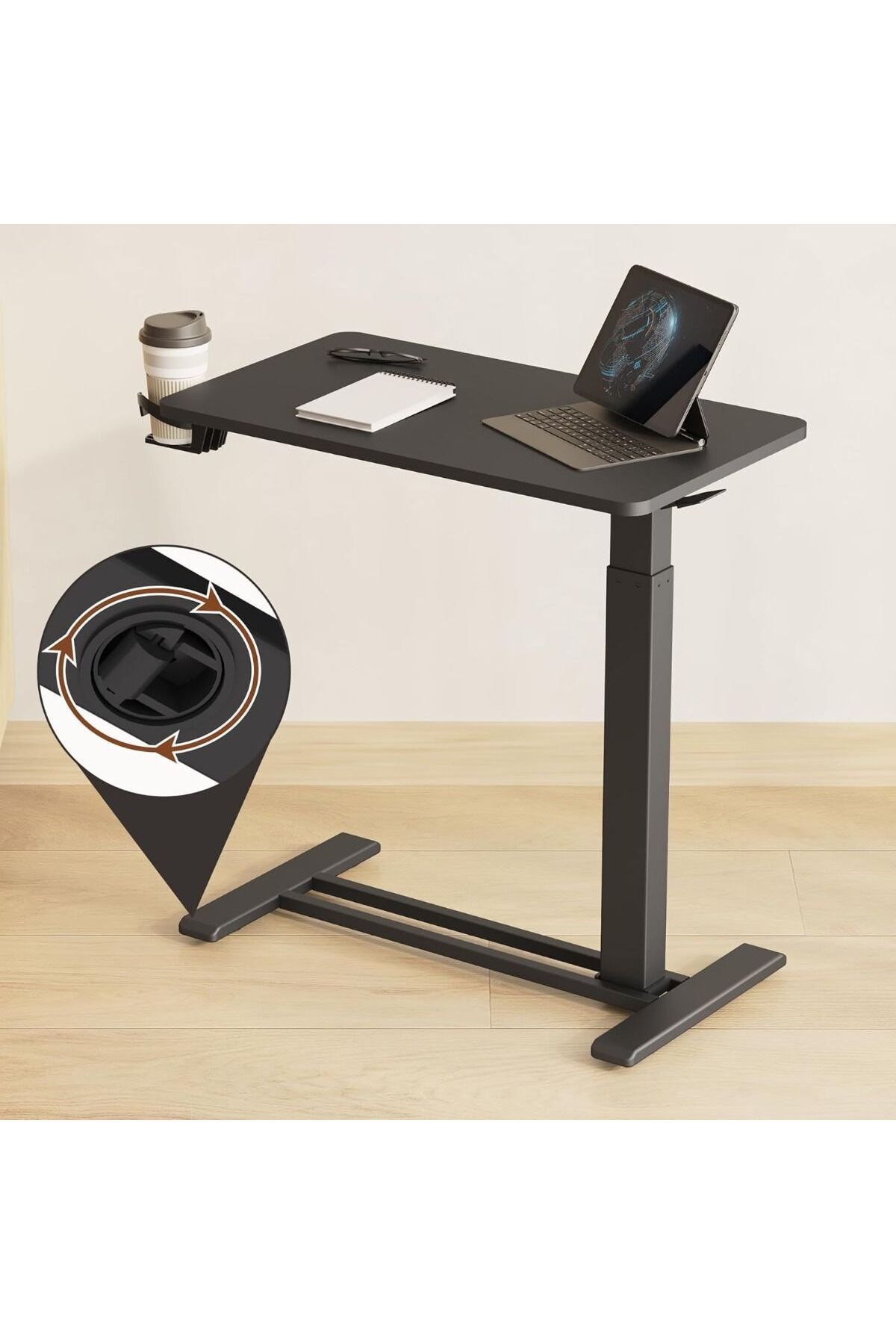 Mahmayi-Flexispot Mobile Standing Desk With Wheels Height Adjustable Perfect For Rolling And Easy Movement 7