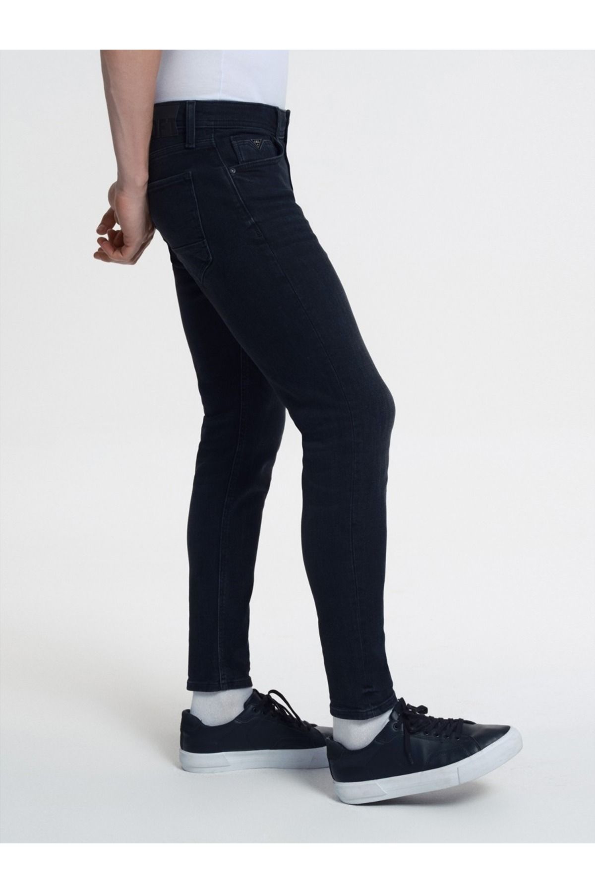 شلوار جین مشکی مردانه سیاه Justin Skinny Fit Gean LF2034749 Loft
