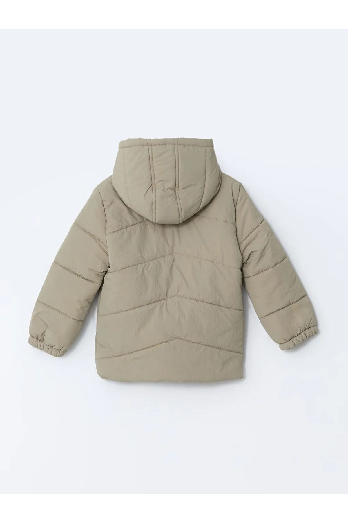 LC Waikiki-Lcw Kids Beige Hooded Boy Inflatable Coat 2