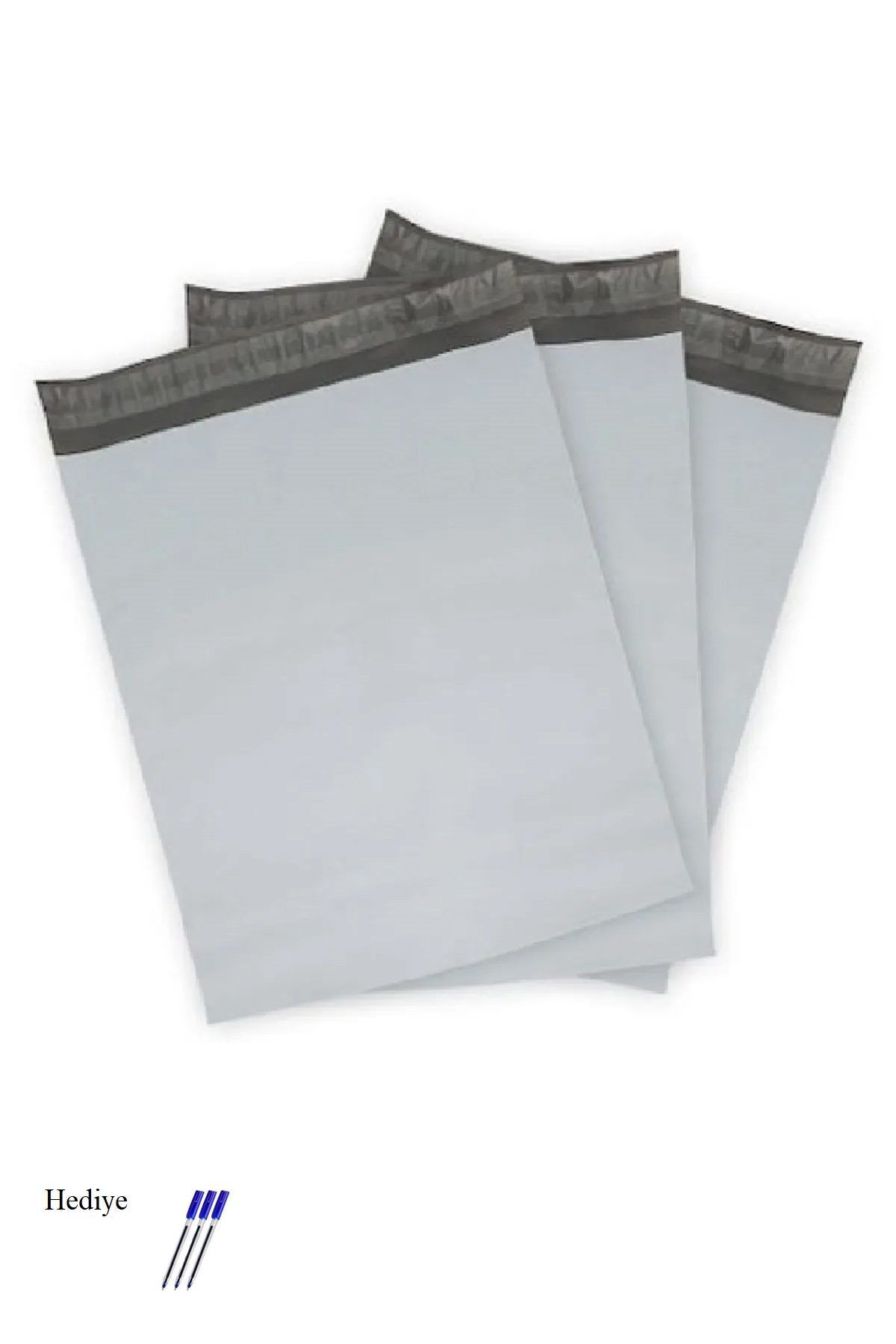 Easy Tedarik Cepsiz Battal Boy Kargo Poşeti 45x55+5 cm - 200 Adet (40+40=80 Mikron)