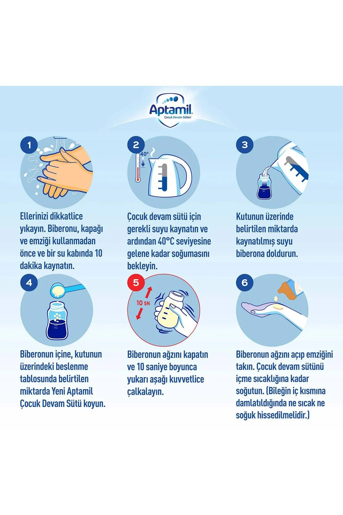 Aptamil 1 Numara 800 GR 0-6 Ay 3`lü Avantaj Paketi (2400 GR) fotoğrafı 5 (önizleme)