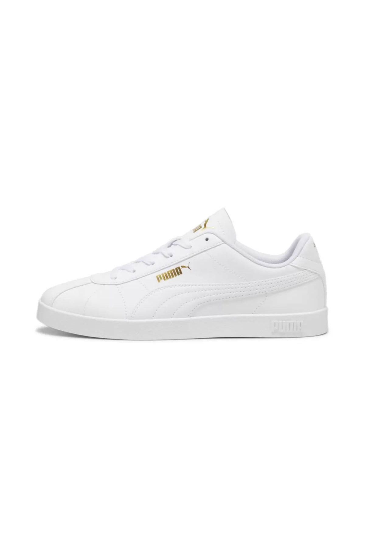 Puma-PUMA Club II SL - اللون الأبيض والذهبي 2
