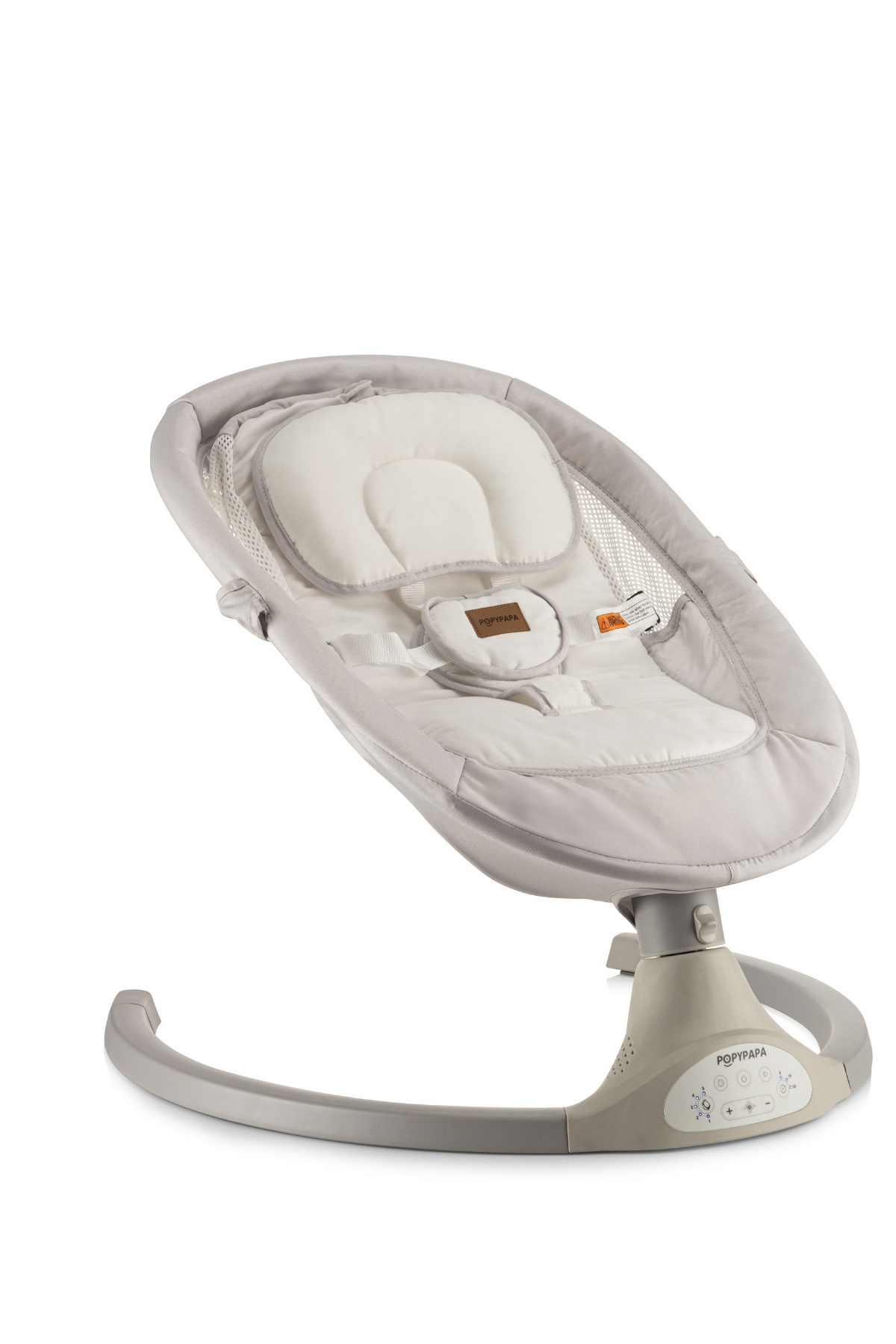 Hoffie Popypapa Mercury Elektrikli Otomatik Sallanan Kademeli Bebek Ana Kucağı,oyuncaklı,white/gri fotoğrafı 4 (önizleme)