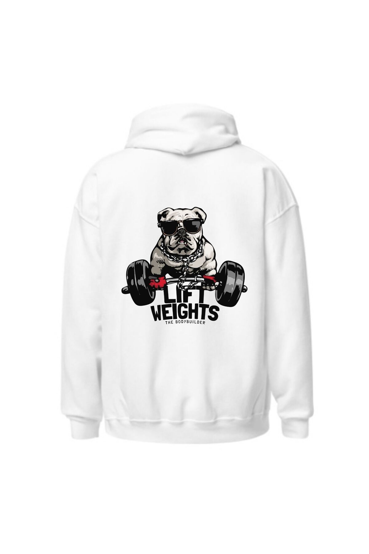 سوئیشرت مردانه 3 نخی برند Gym Oversize White Headie