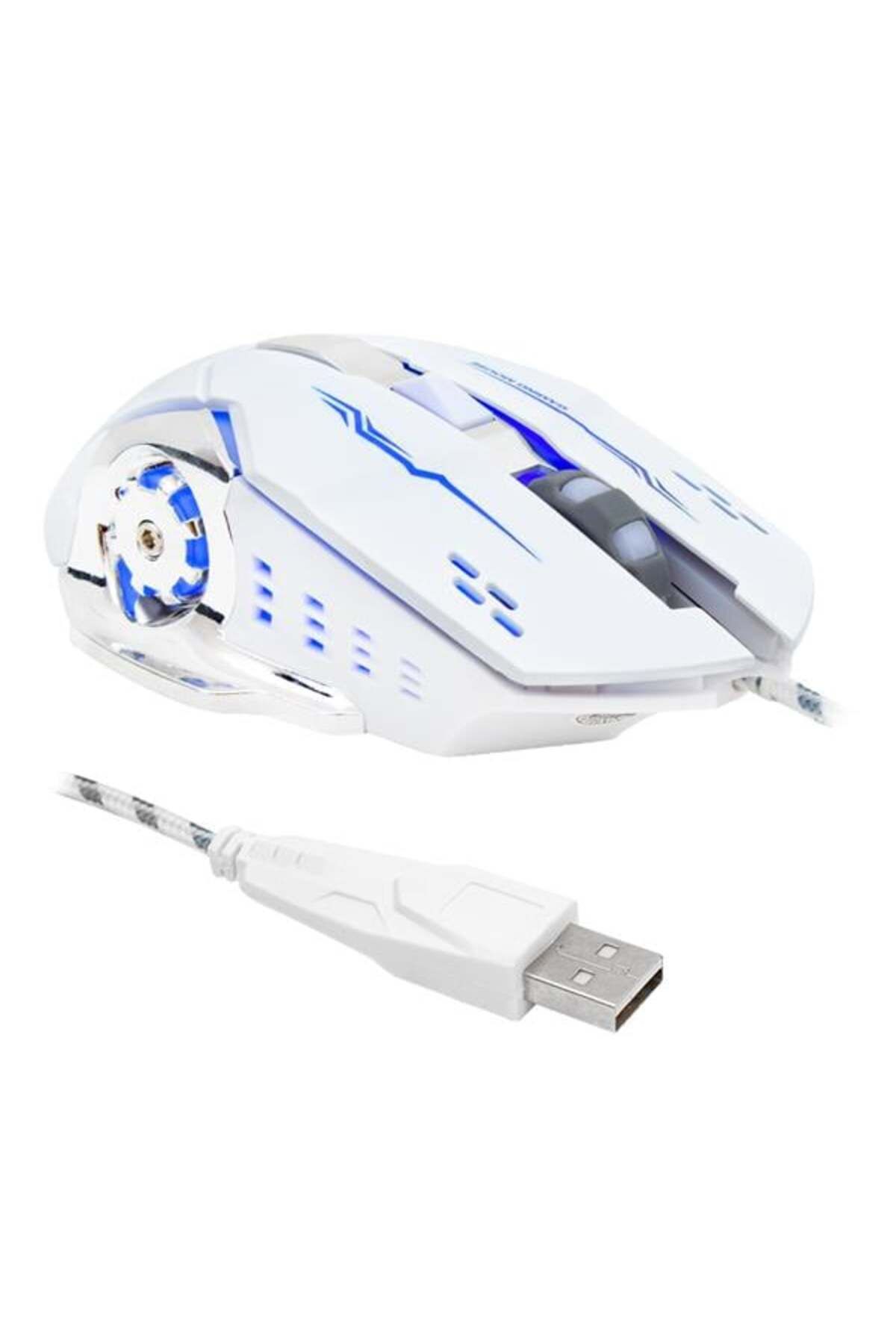 nerede bulurum Hl-4725 Kablolu 3600 Dpi 6 Tuş Fonksiyonlu Beyaz Gaming Mouse