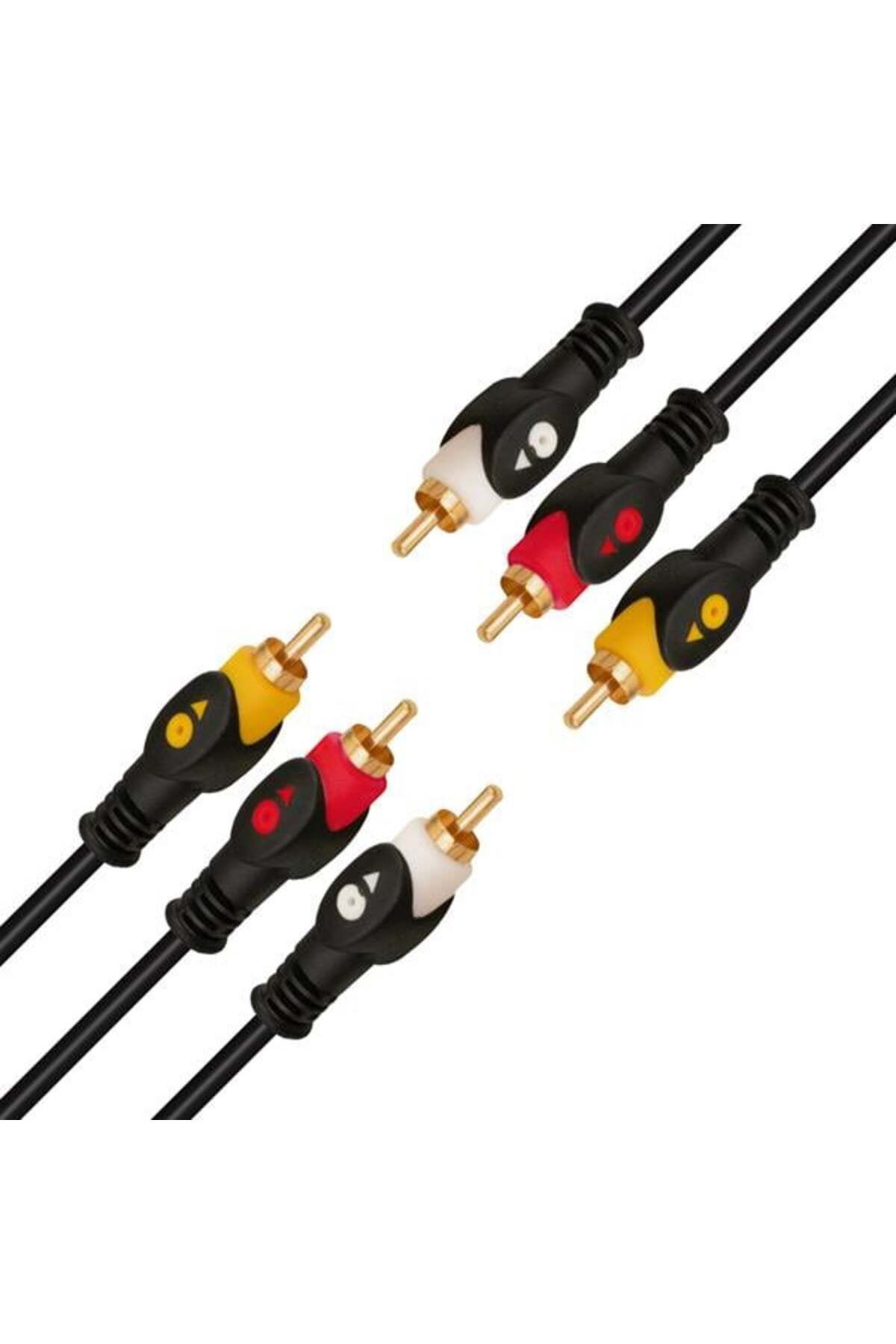 nazeninstoğu Power 3 Rca + 3 Rca 1.5 Metre Poşetli 1. KaliTe Kablo