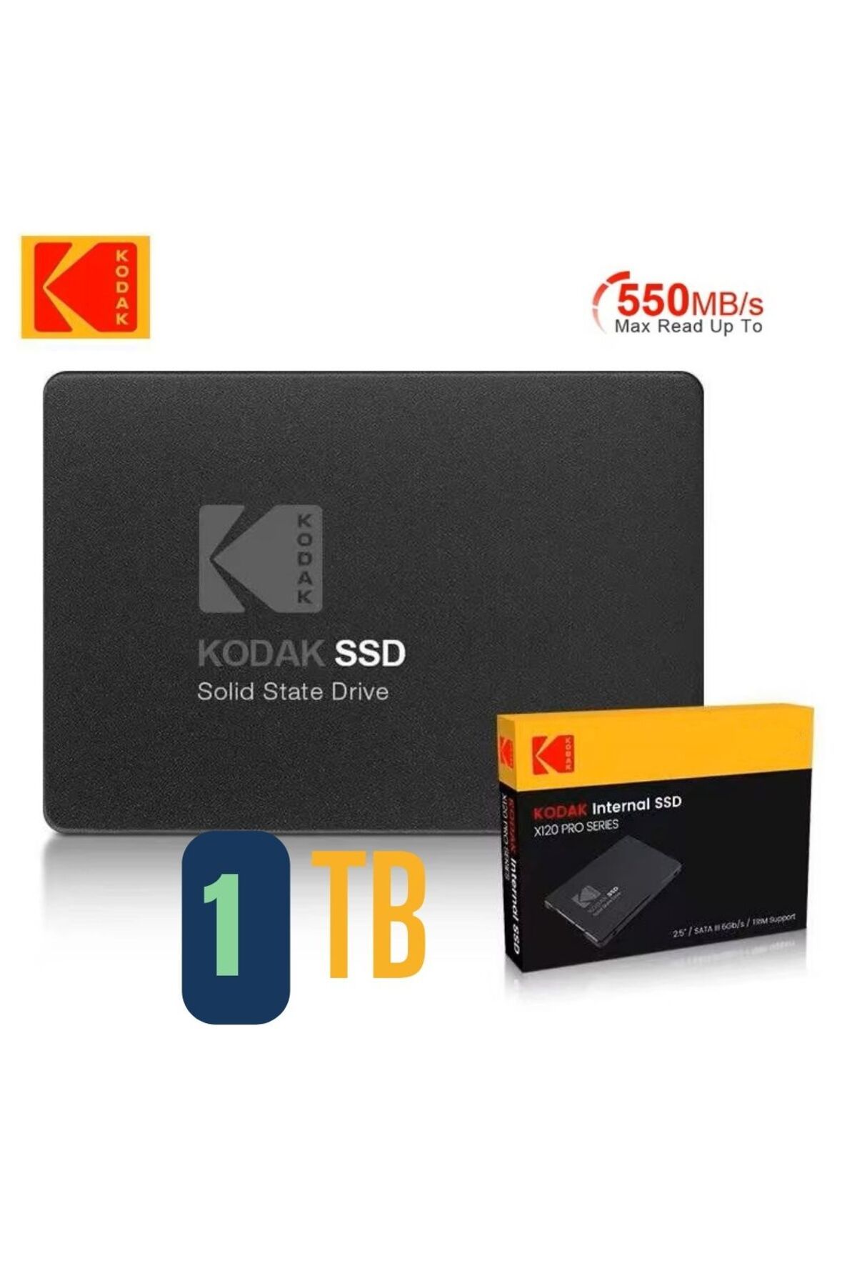 Kodak SATA SSD 550MB OKUMA / 510MB YAZMA