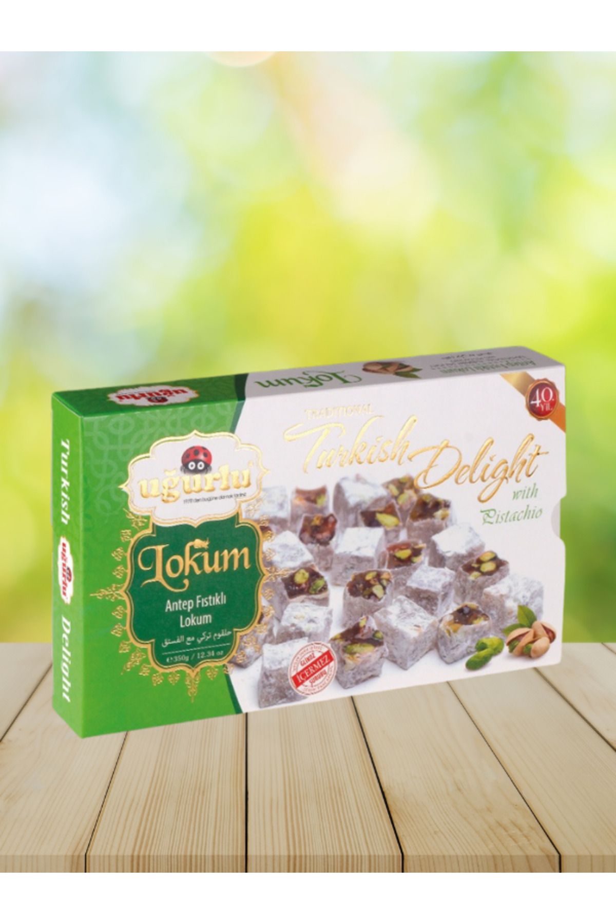 yöresel Lokum Uğurlu Toz Antep Tıstıklı 350 gr.