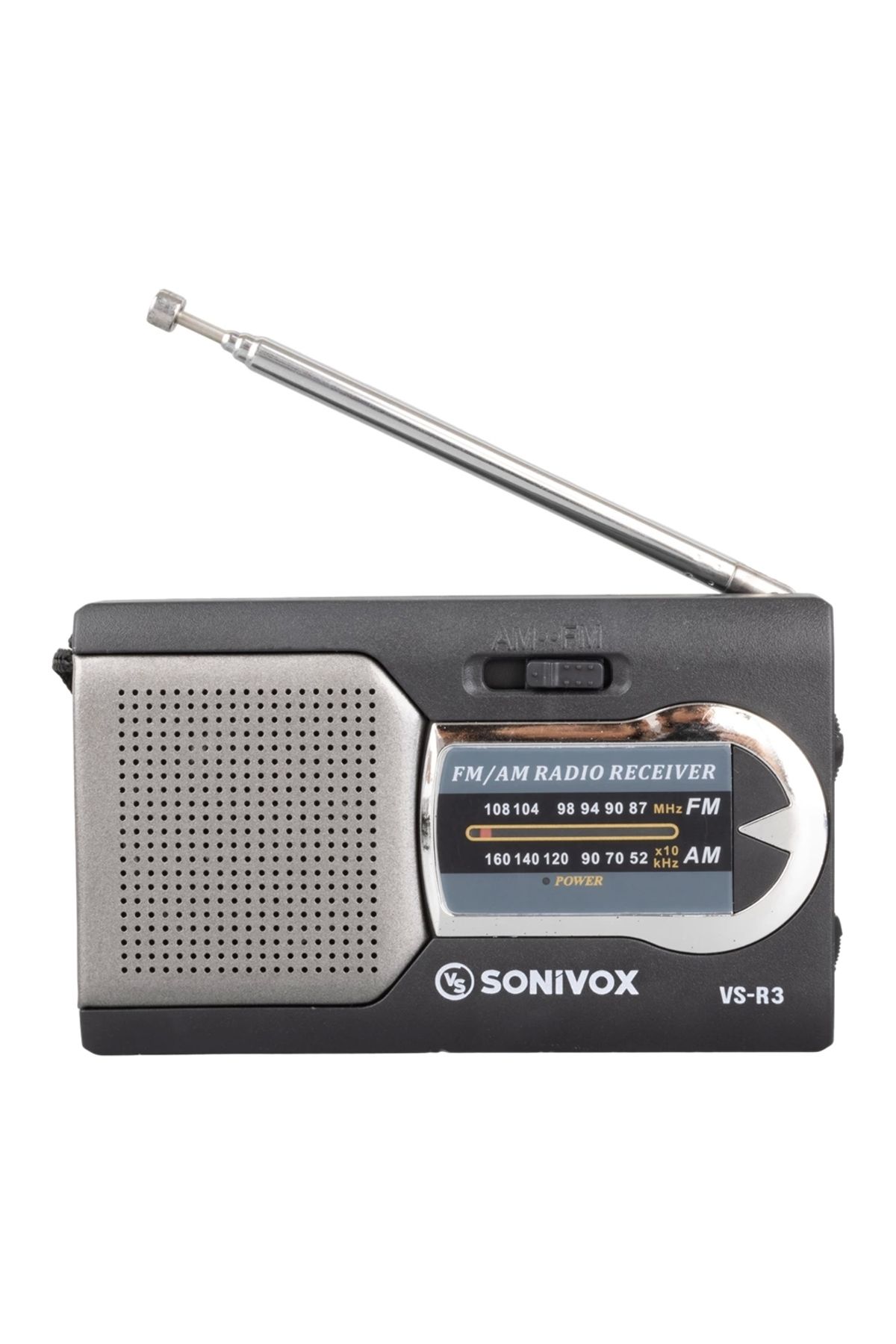 Eng SİYAH RENK CEP TİPİ ANALOG FM RADYO VS-R3 (4172)