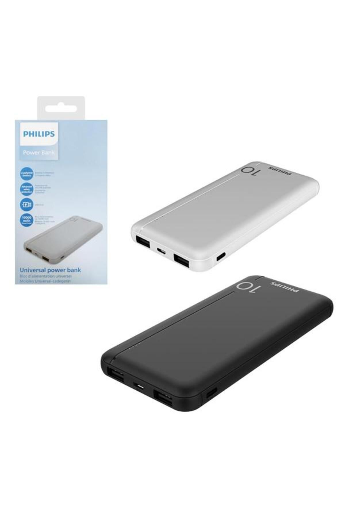 nazeninstoğu Powerbank 10000 Mah 2xusb Micro Type-c Girişli Siyah Gri Dlp1810nv/1810nb