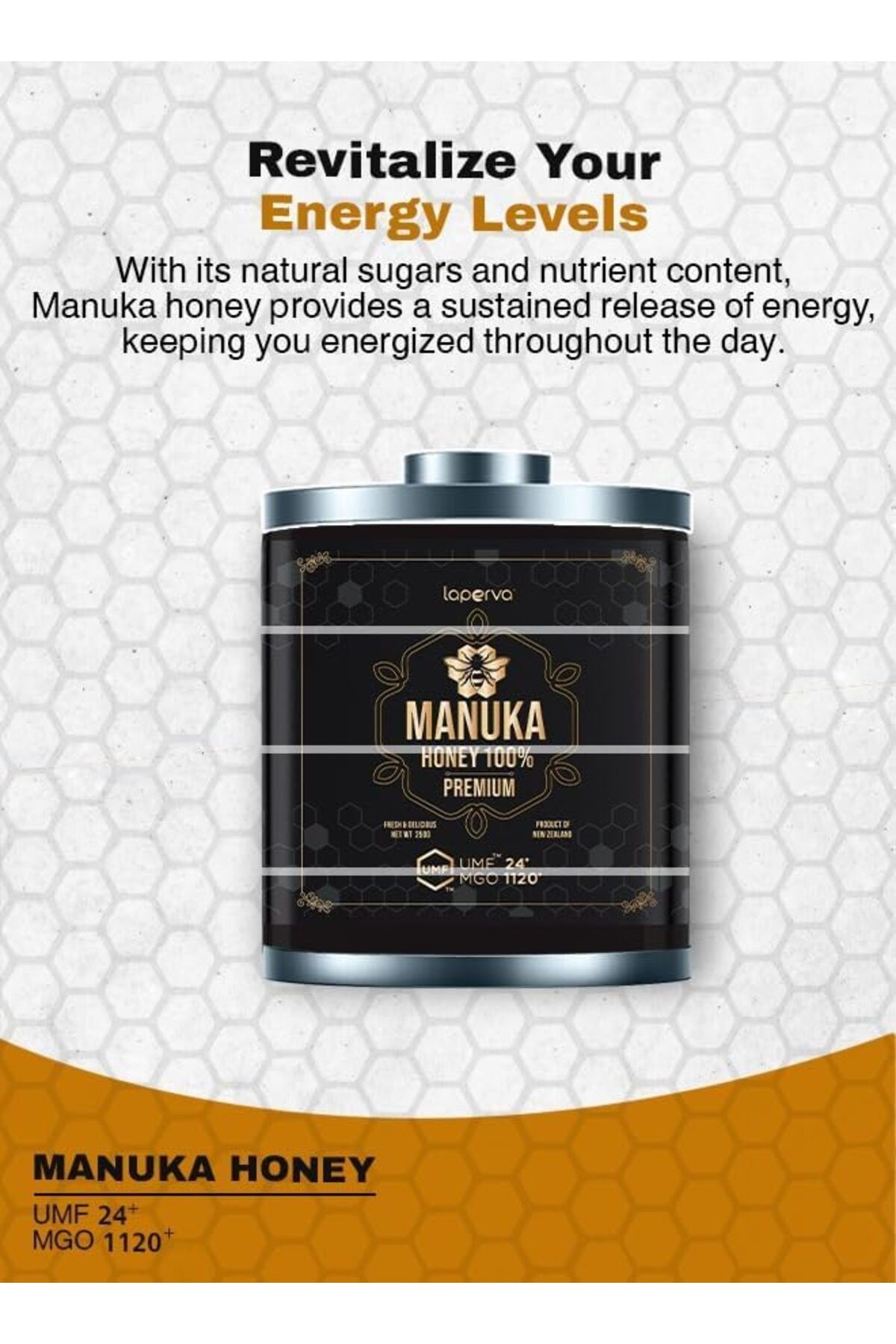 Laperva-Manuka Honey, 1120 Mgo, 250 Gm, Immune System Support, Treatment Of Digestive Problems 8
