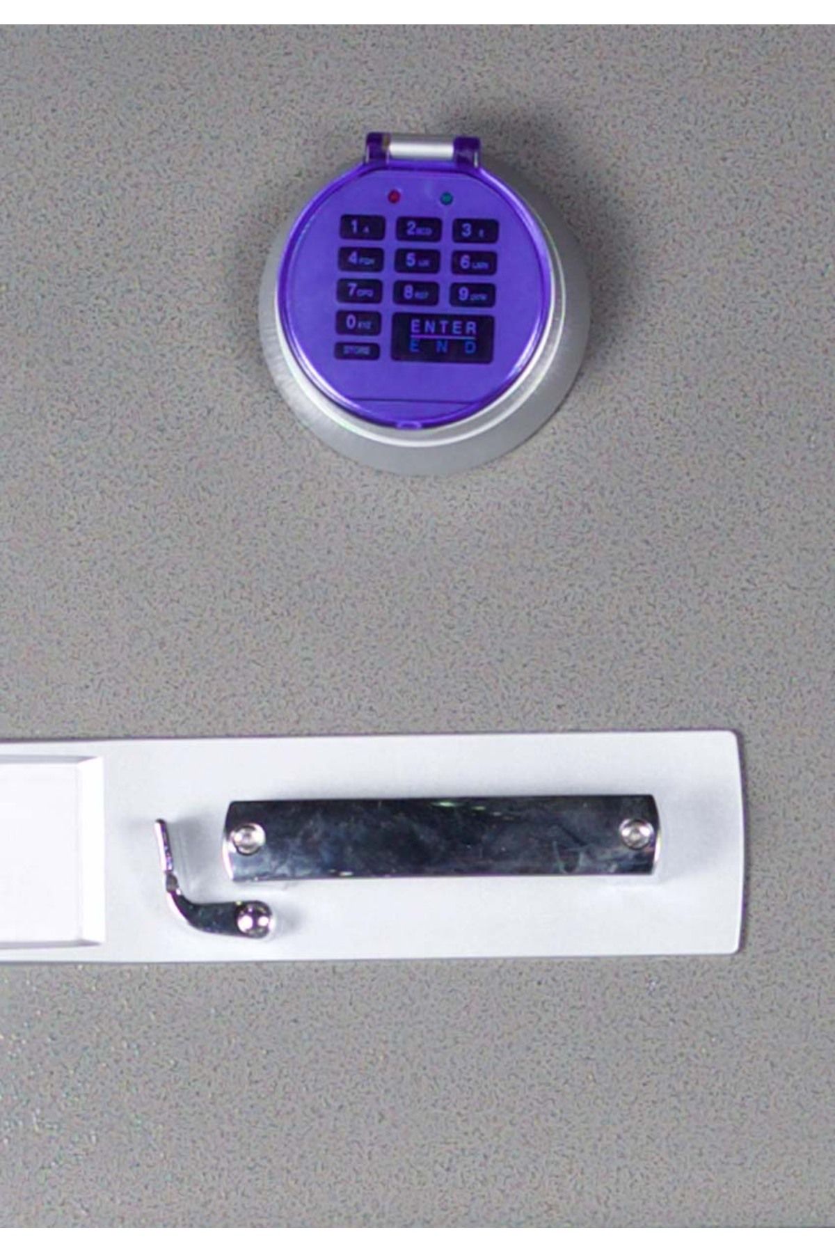 Mahmayi-خزانة ملفات مقاومة للحريق مكونة من 4 أدراج Secureplus 680-4DK مزودة بآلية قفل مركزي - رمادية 8