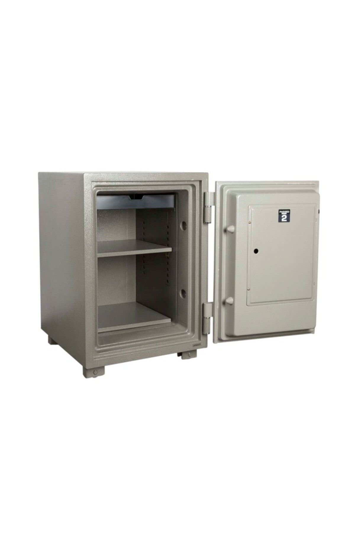 Mahmayi-Secure 105 Fingerprint Fire Safe Open With Fingerprint Or Pin And Shelves Compartment Box - (Grey) 6