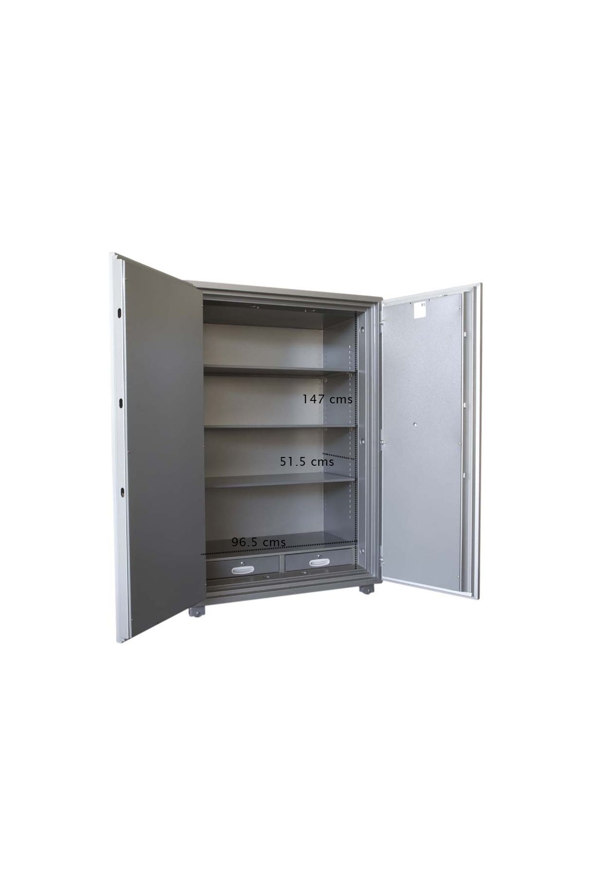Mahmayi-Secure Plus Fire Cupboard With Two Lockable Drawers With Multi Adjustable (Dial + Key) 4