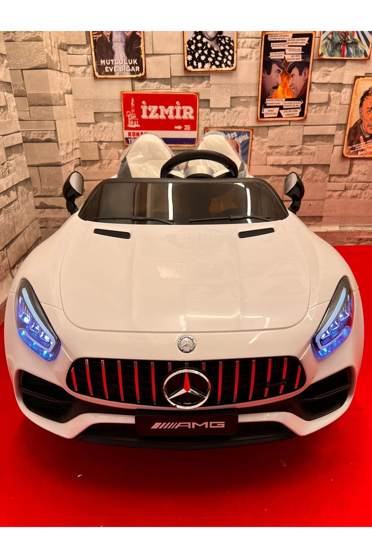 SUATESÇOCUKOTOGALERİSİ Akülü Araba Mercedes Amg Gt 2 kumandalı 2025