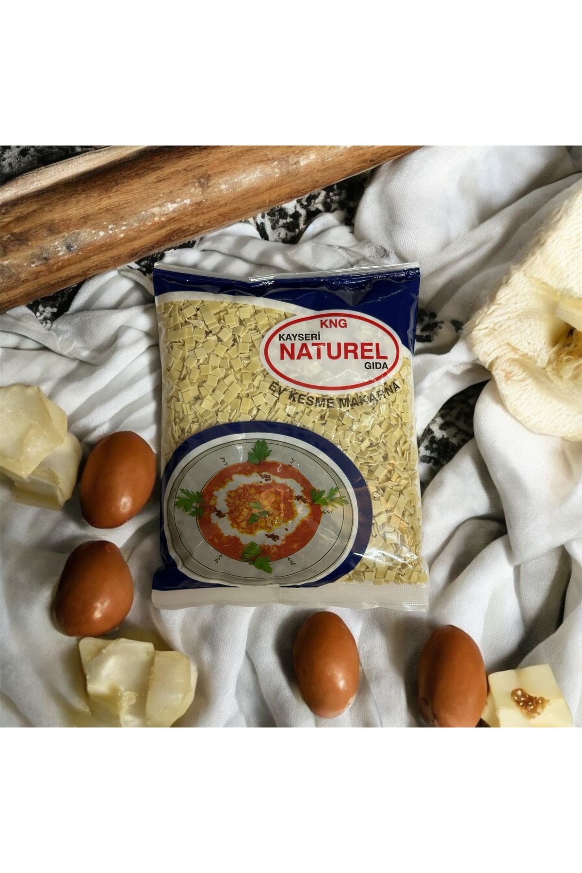 Akyel Gıda Ev Kesme Makarna Naturel Kayseri 500 GR