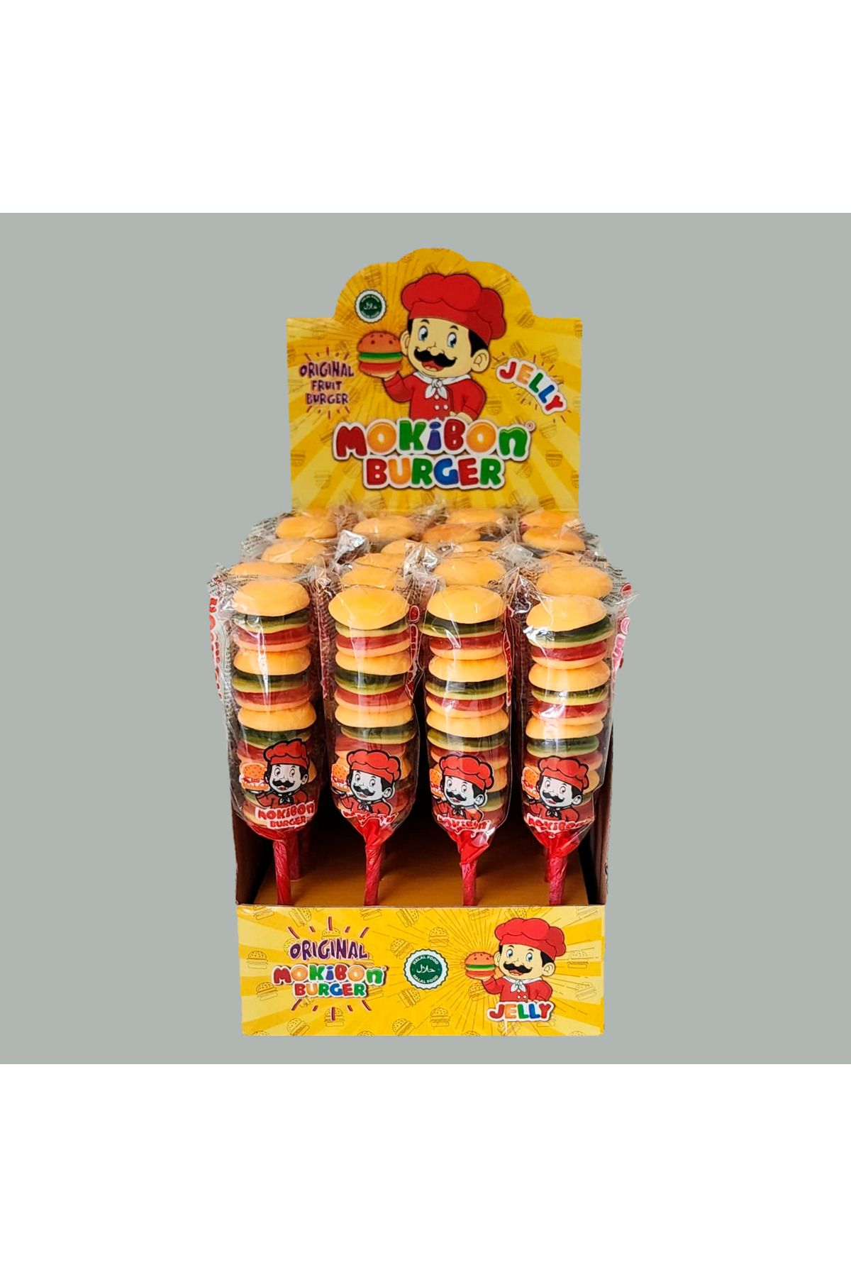 MOKİBON BURGER Mokibon Burger Jelibon Şekerleme 35gr 24'lü