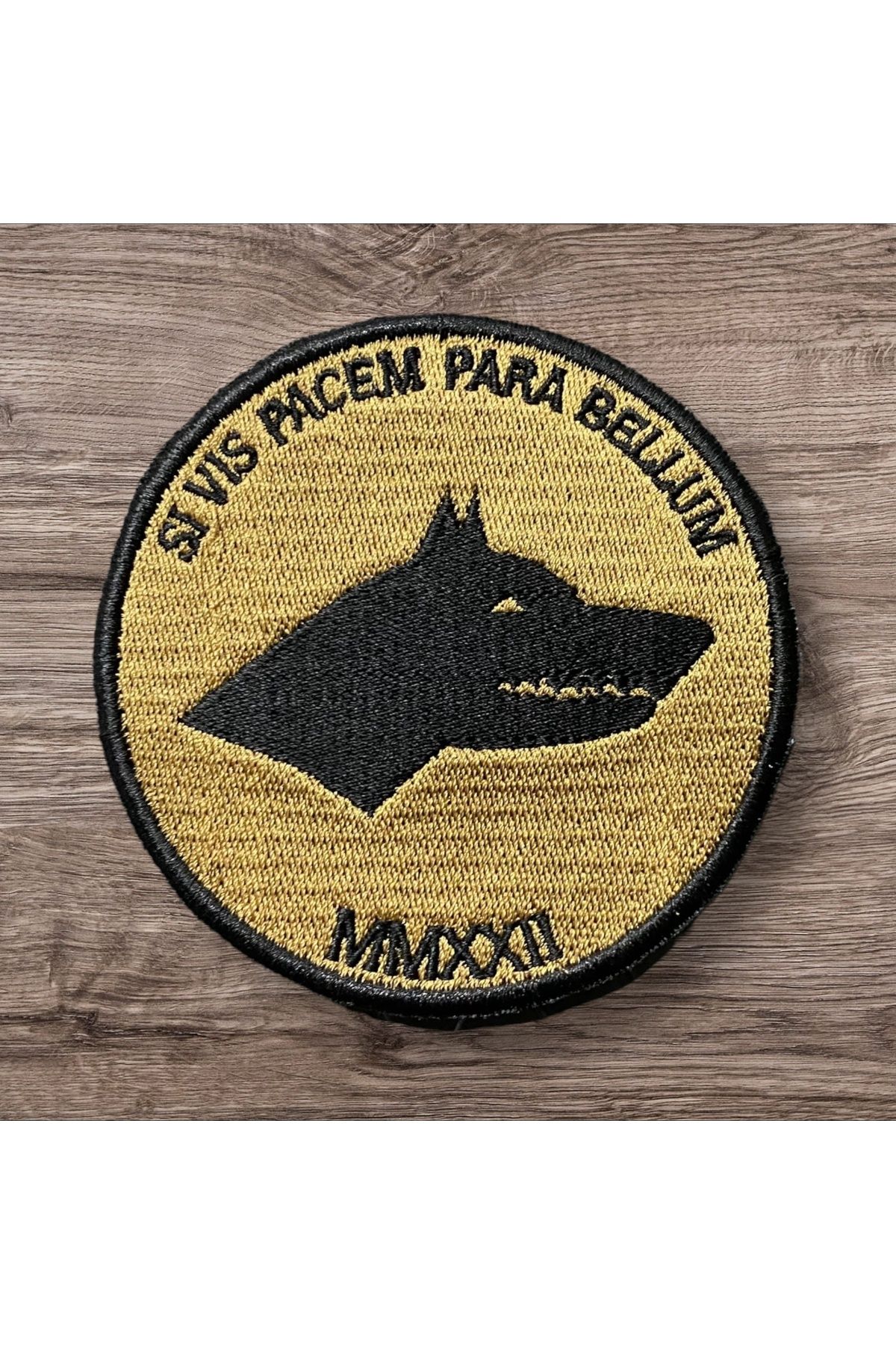 Ex Patch-Tan Color Si Vis Pacem Para Bellum Patch Arma 9 cm 1
