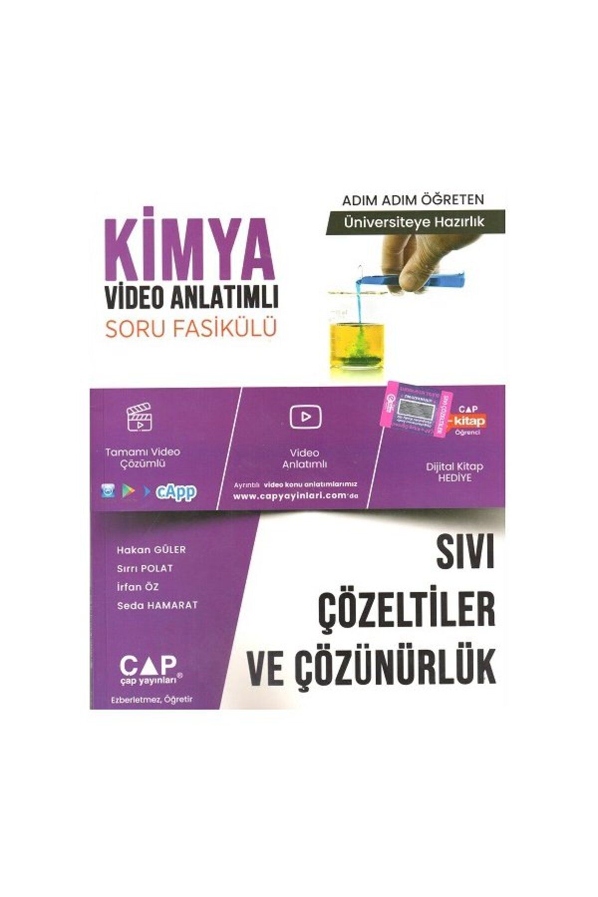 Parlayan Projeler Çap Kimya Sıvı Çözeltiler ve Çözünürlük Konu Anlatımlı Soru Fasikülü Parlayan Proje Ayraç Hediye