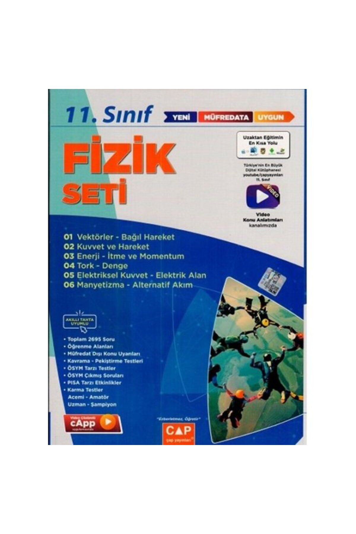 Çap Yayınları Çap 11. Sınıf Anadolu Lisesi Fizik Seti Parlayan Proje Ayraç Hediye