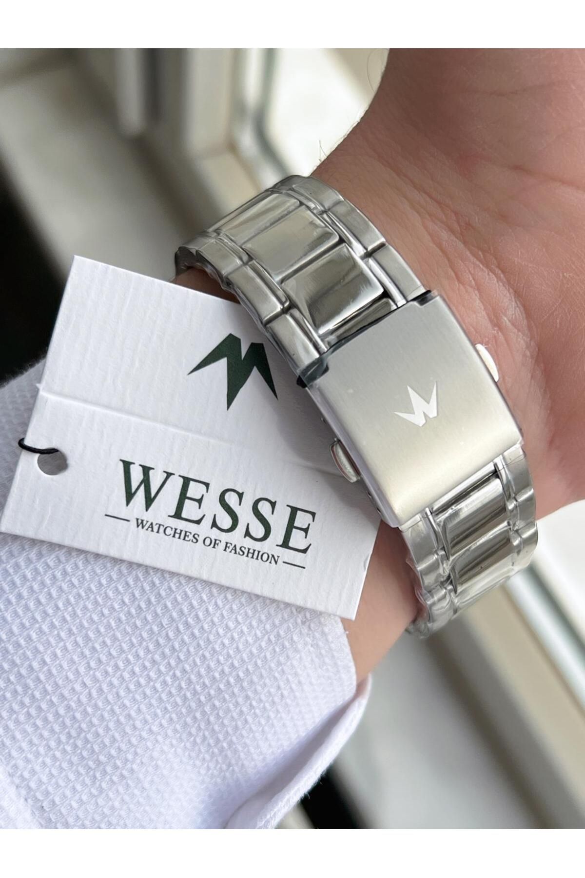 Wesse-Steel Band Inner Functions Active 5 Atm Water Resistant Men's Wrist Watch Ew. 208806 -Ll 4