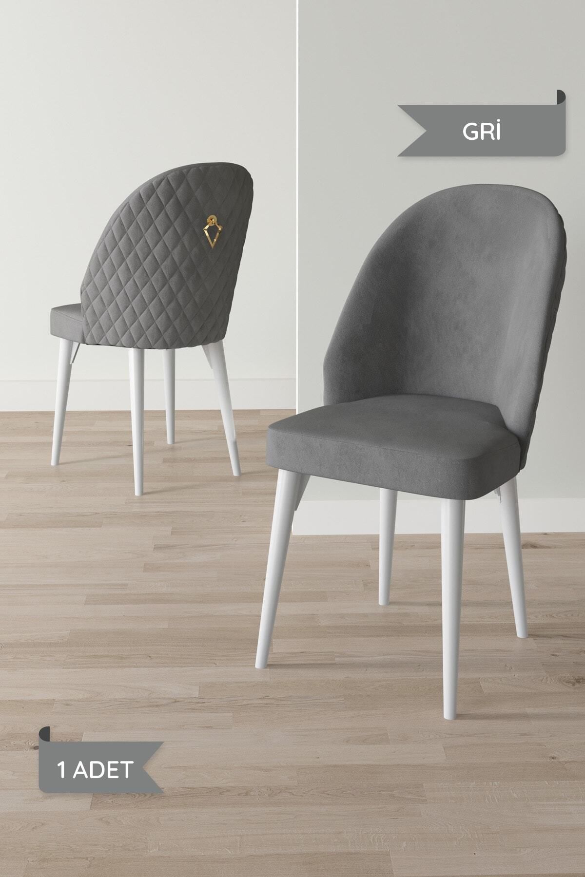 Aleksa Beyaz 80x132 Mdf Açılabilir Mutfak Masası Takımı 4 Sandalye, 1 Bench-3