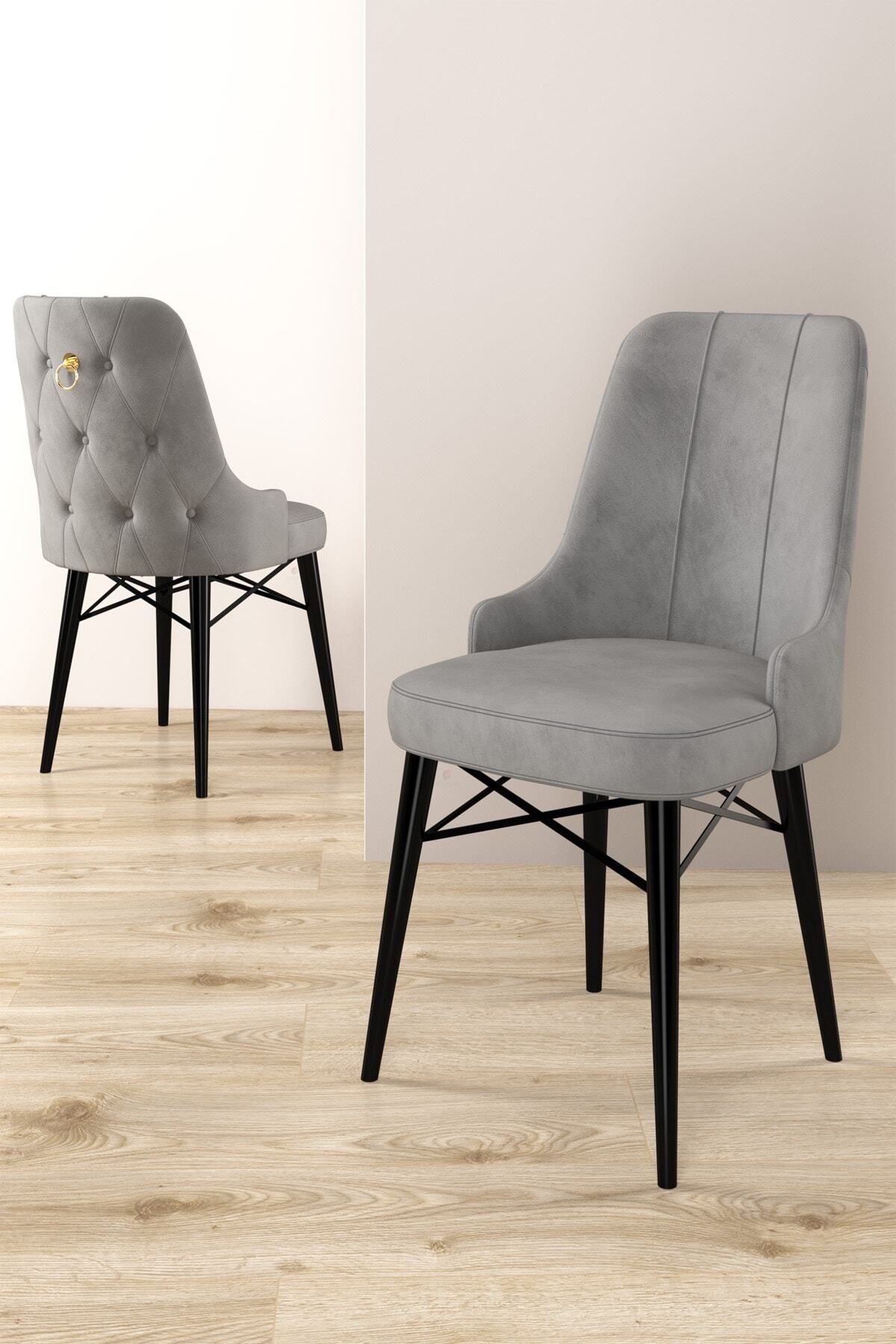 Diana Siyah Mermer Desen 80x132 Mdf Açılabilir Mutfak Masası Takımı 4 Sandalye, 1 Bench-4