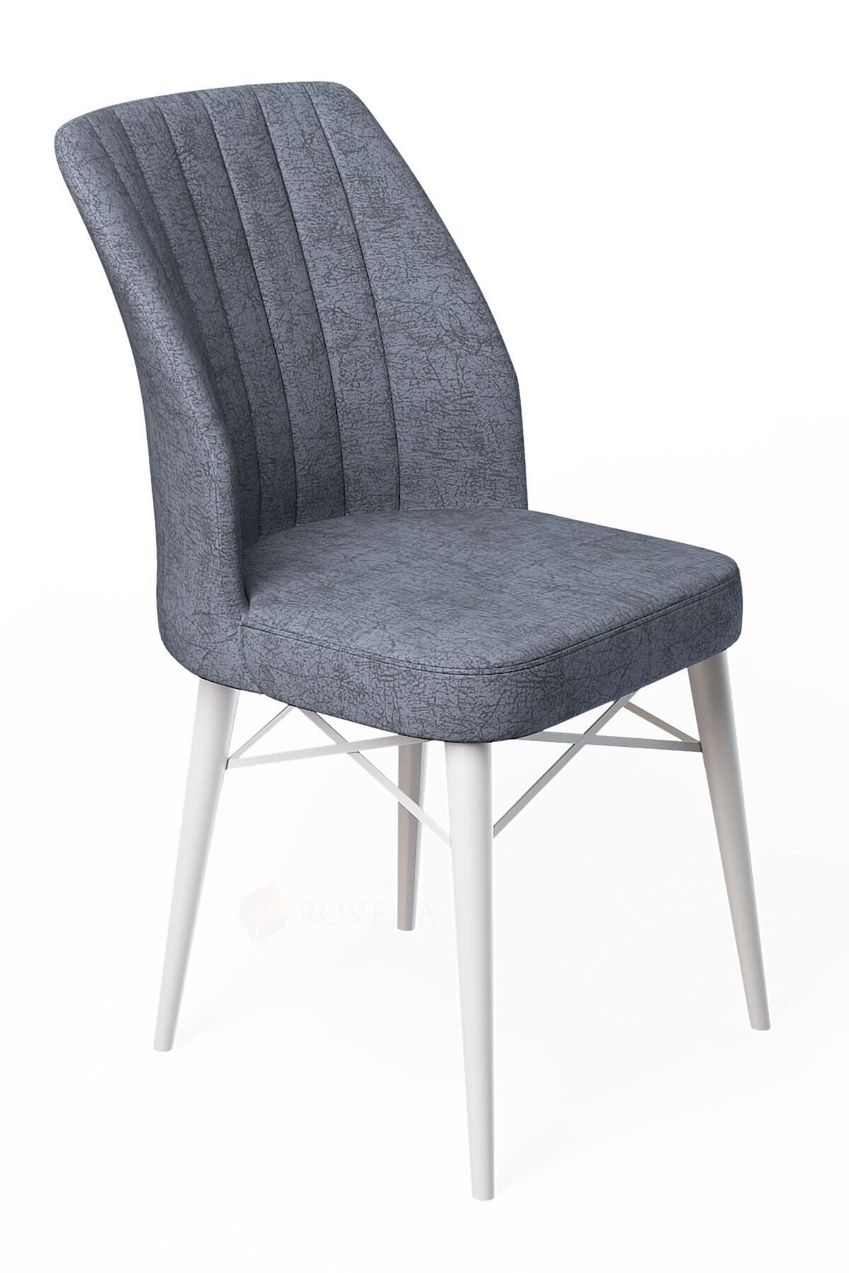 Rima Beyaz 70x110 Mdf Sabit Yemek Masası Takımı 2 Adet Sandalye-3