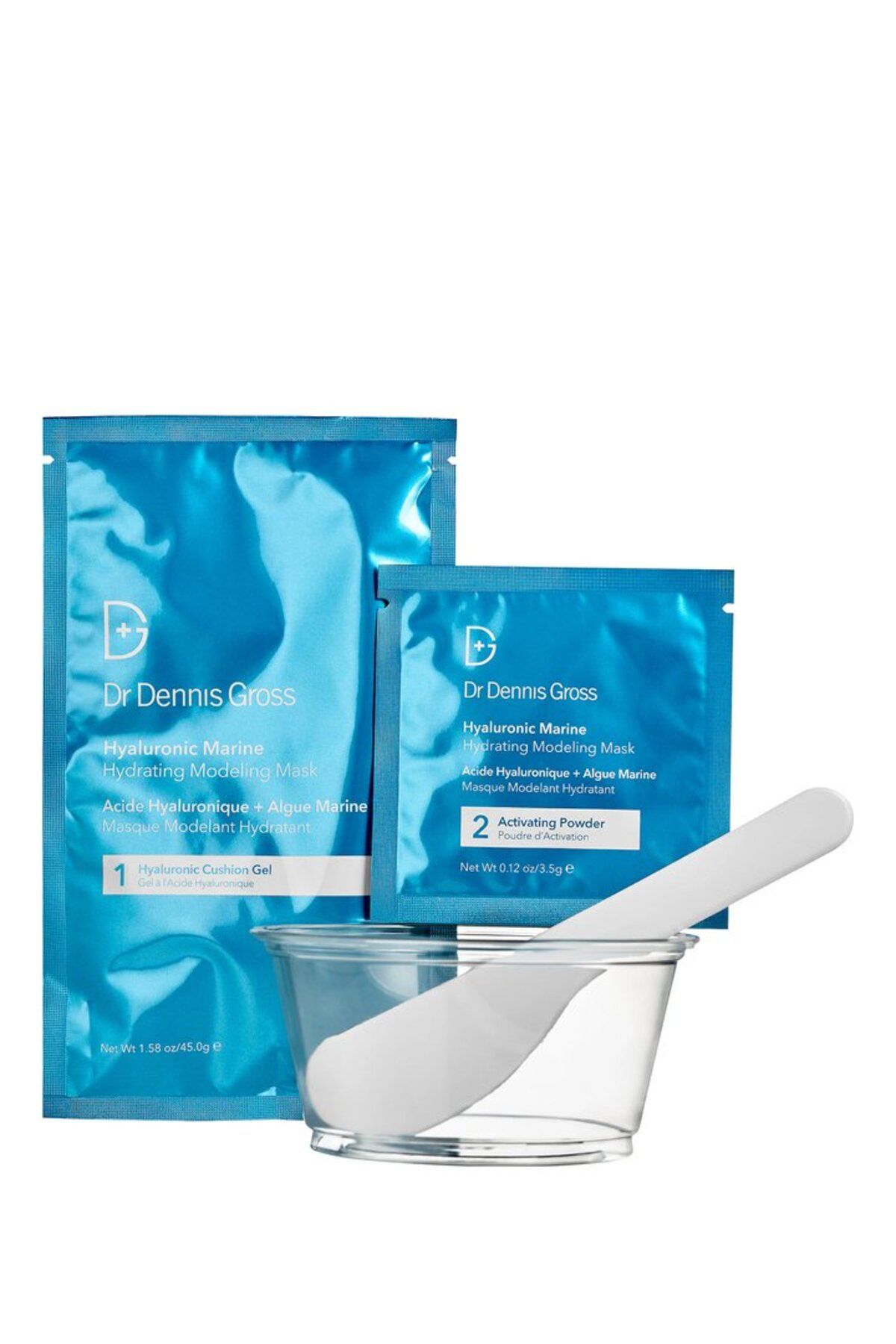 Dr Dennis Gross Hyaluronic Marine Hydrating Modeling Mask 4 Uygulama 4 Kase Spatula