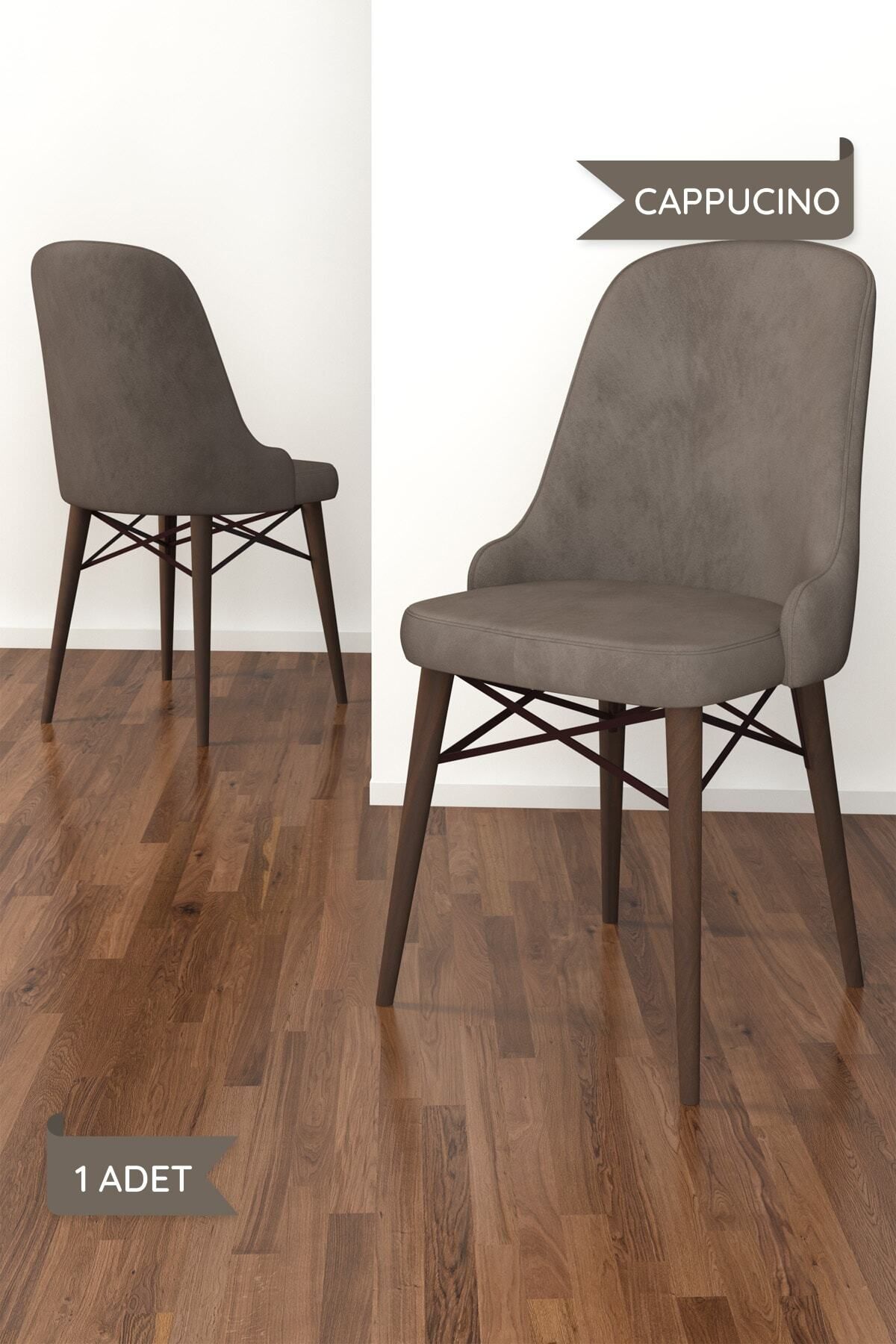 Vilte Barok Desen 80x132 Mdf Açılabilir Mutfak Masası Takımı 4 Adet Sandalye-3