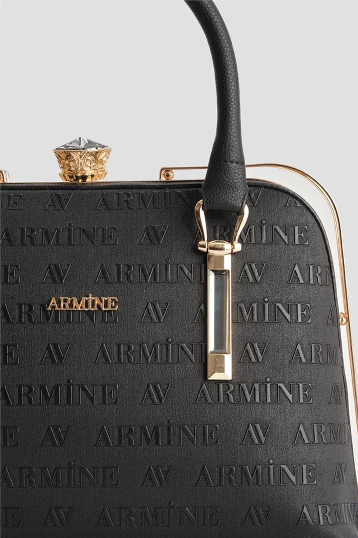 کیف دستی سیاه زنانه حجاب شانه زن 339 لیزر ارمینه Armine