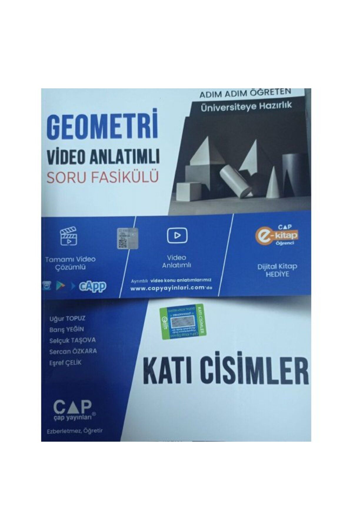 Çap Yayınları Çap Geometri Fasikülleri Katı Cisimler Parlayan Proje Ayraç Hediye