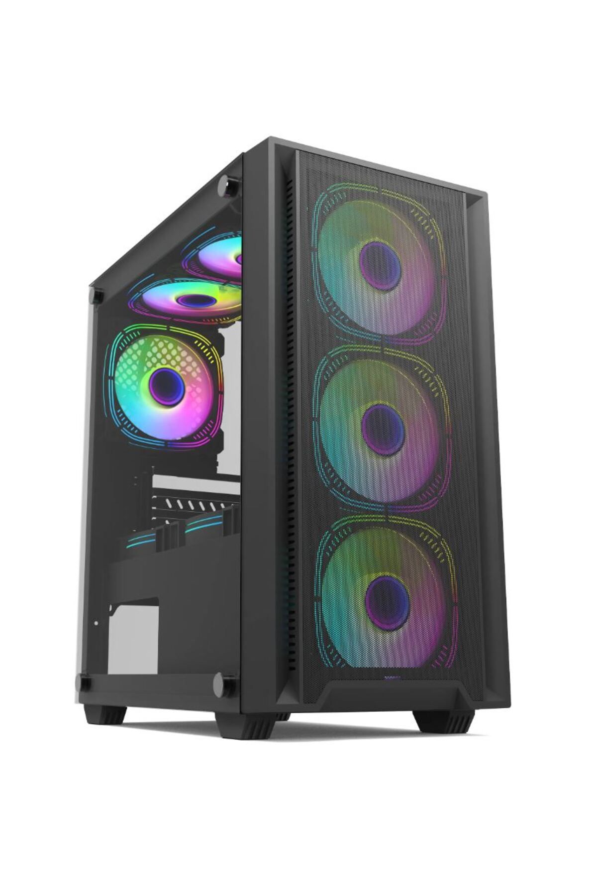 Strong Erebor 4x 120mm Rainbow Mesh mATX Gaming Oyuncu Kasası Powersız