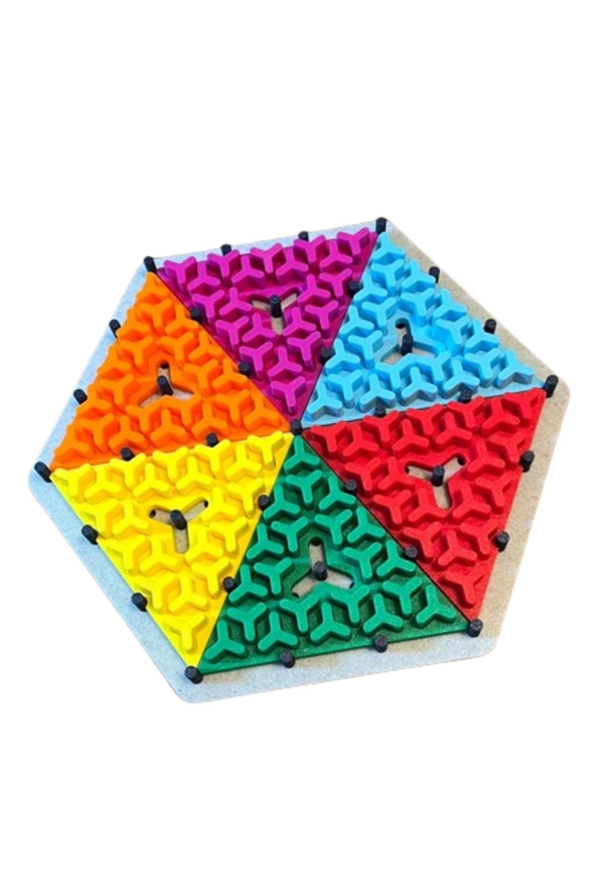 3D Brothers-Triangle Triggle Rubber Band Board Game with Box for Family Fun 2