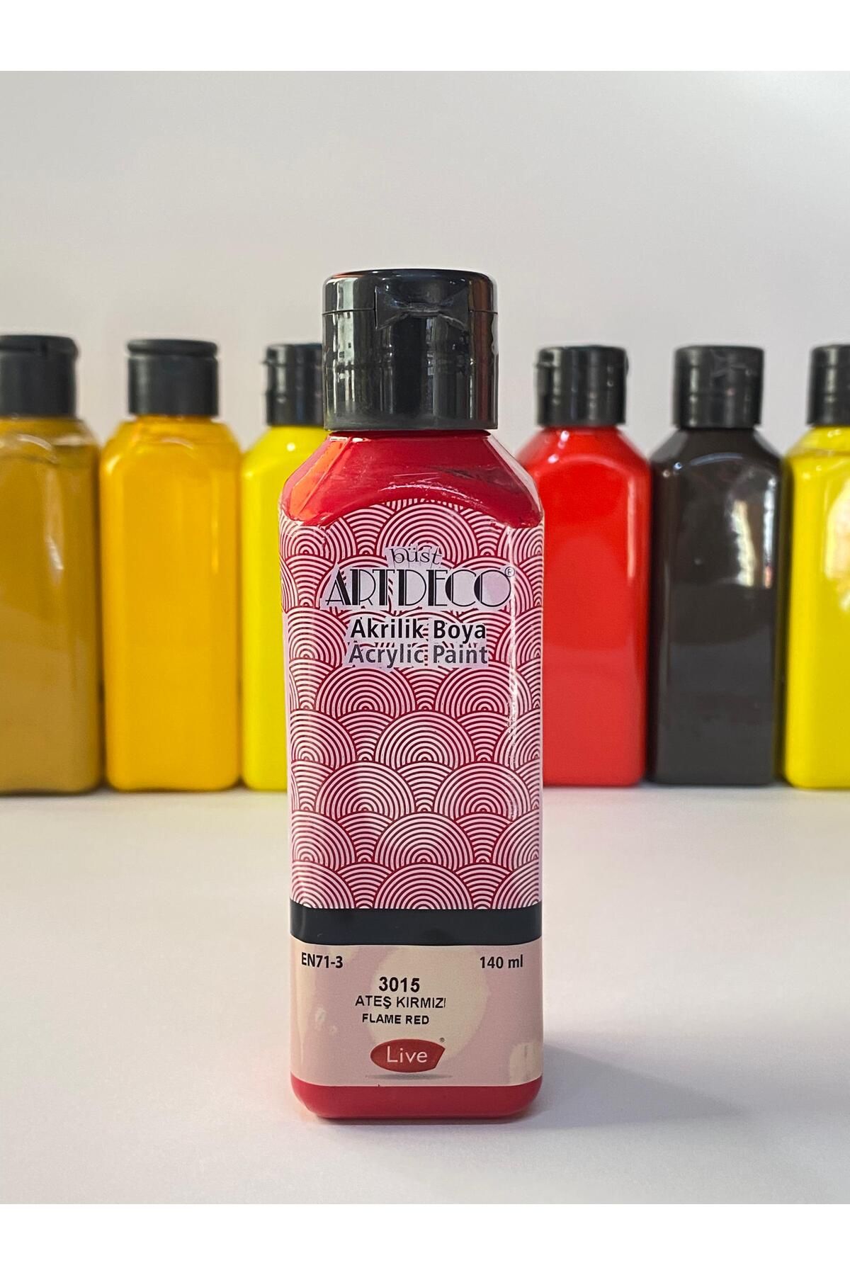 Artdeco Akrilik Boya 140ml. Ateş Kırmızı