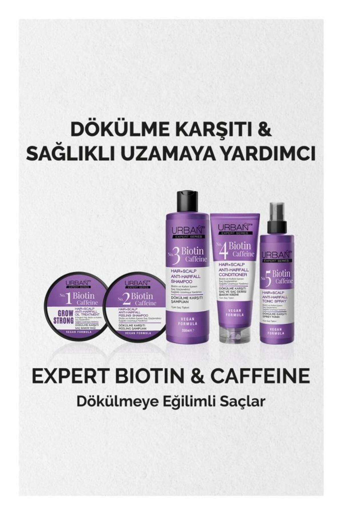 ست تونیک ضد ریزش موی اکسپرت بیوتین و کافئین، 3x200 میلی‌لیتر - وگان — URBPKT3 — تصویر 4 از 5