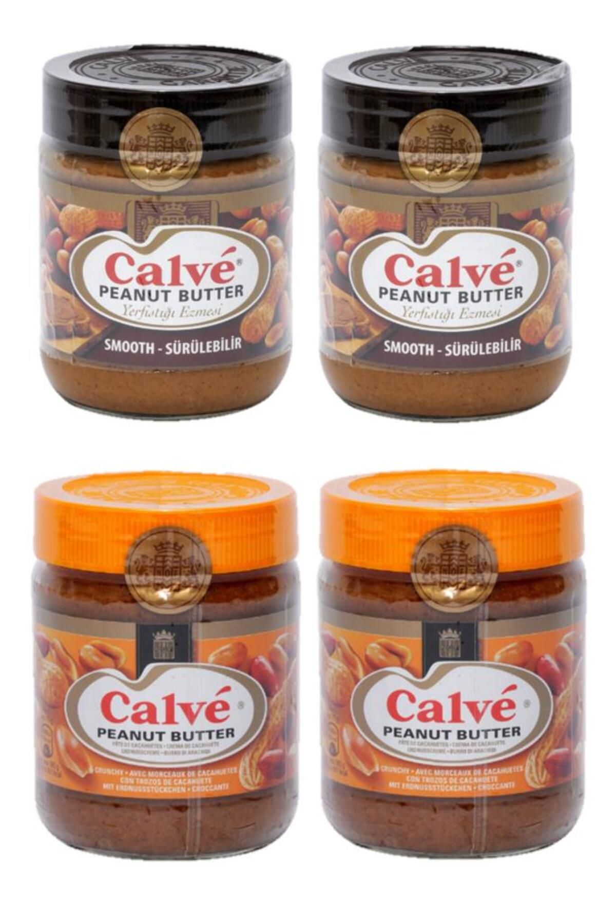 Calve Peanut Butter Crunchy 350 gr X2 Peanut Butter Smooth 350 gr X2