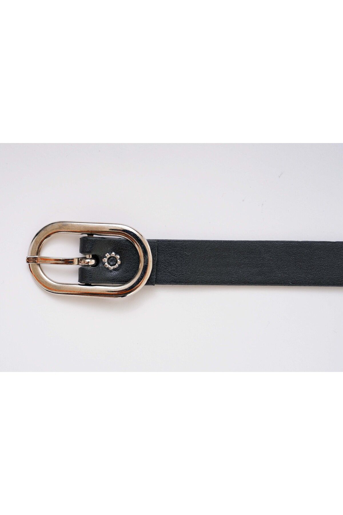 bayansepeti-Black Leather Thin Belt 7070 5