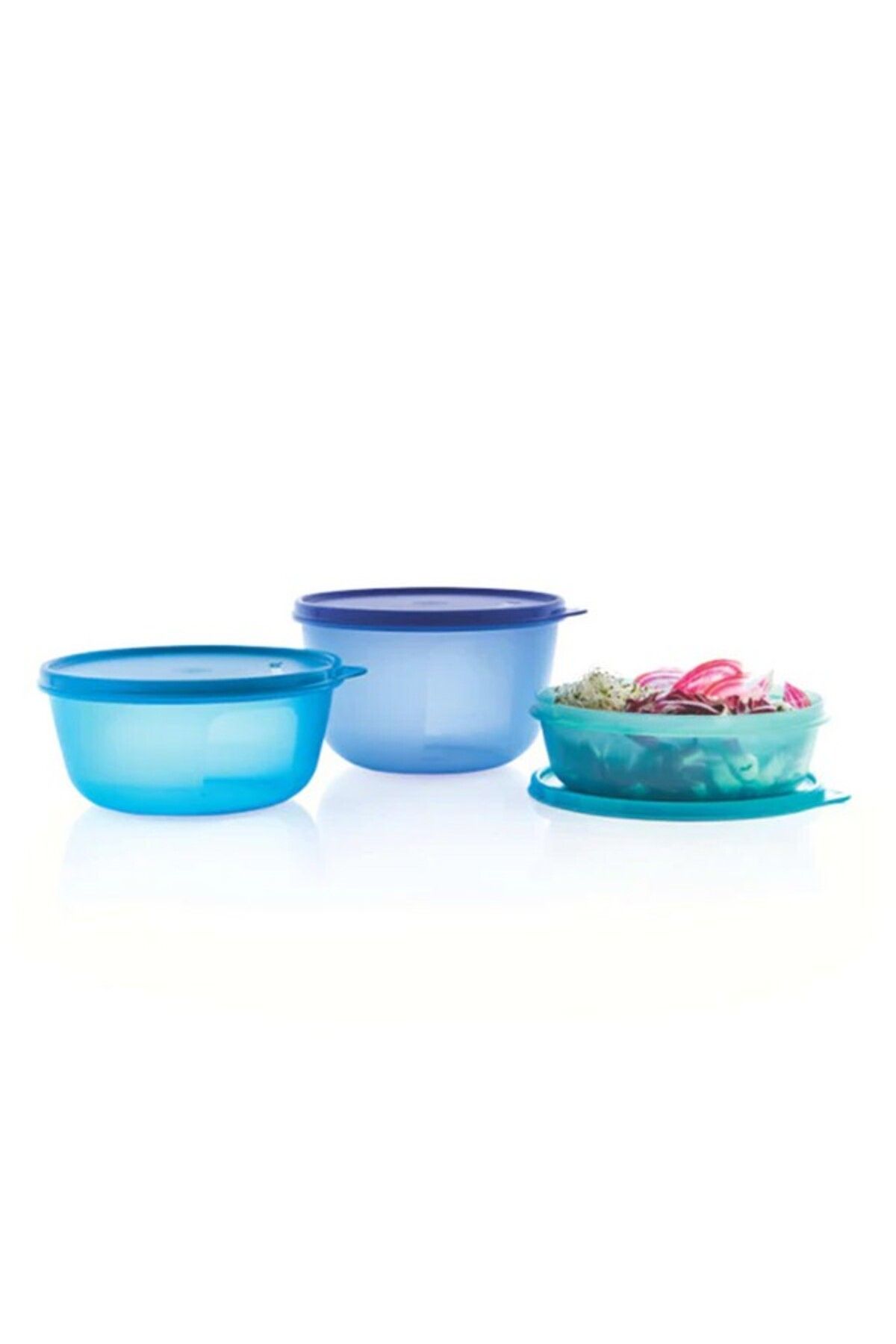 Tupperware-3-Piece Microwave and Dishwasher Safe Plastic Seal and Go Bowl Set Large 2