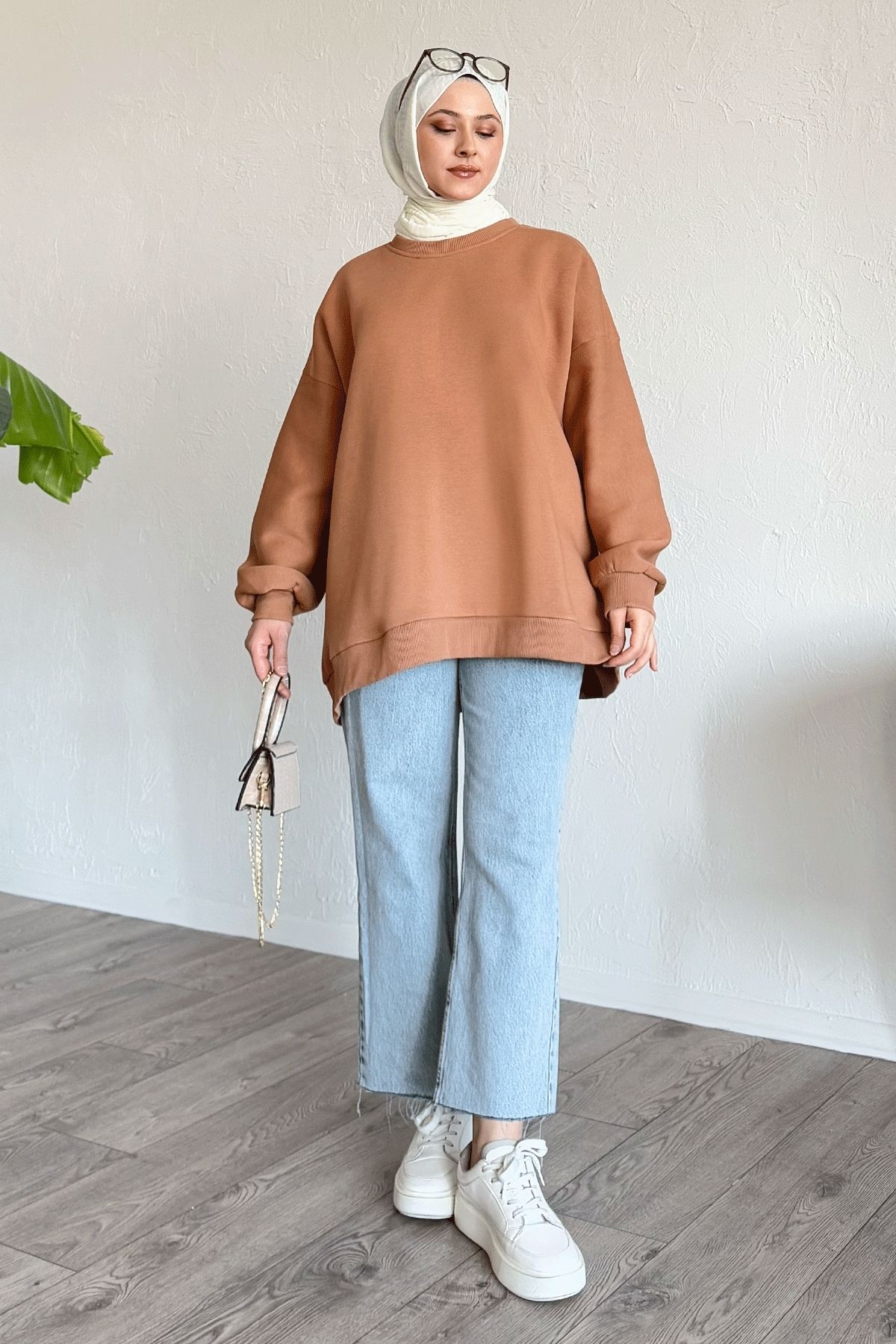 InStyle-Φούτερ Basic Camel Color Raised 3