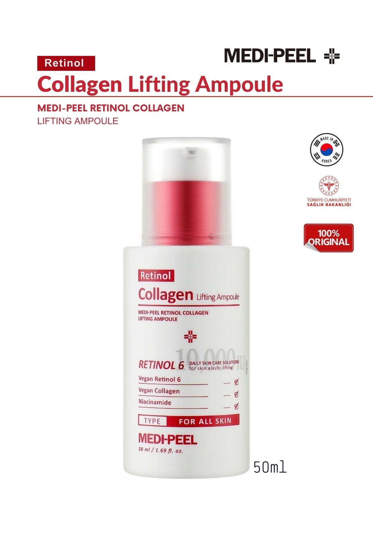 Medipeel Medi-Peel Retinol Kollajen Sıkılaştırıcı Yüz Ampulü 50ml