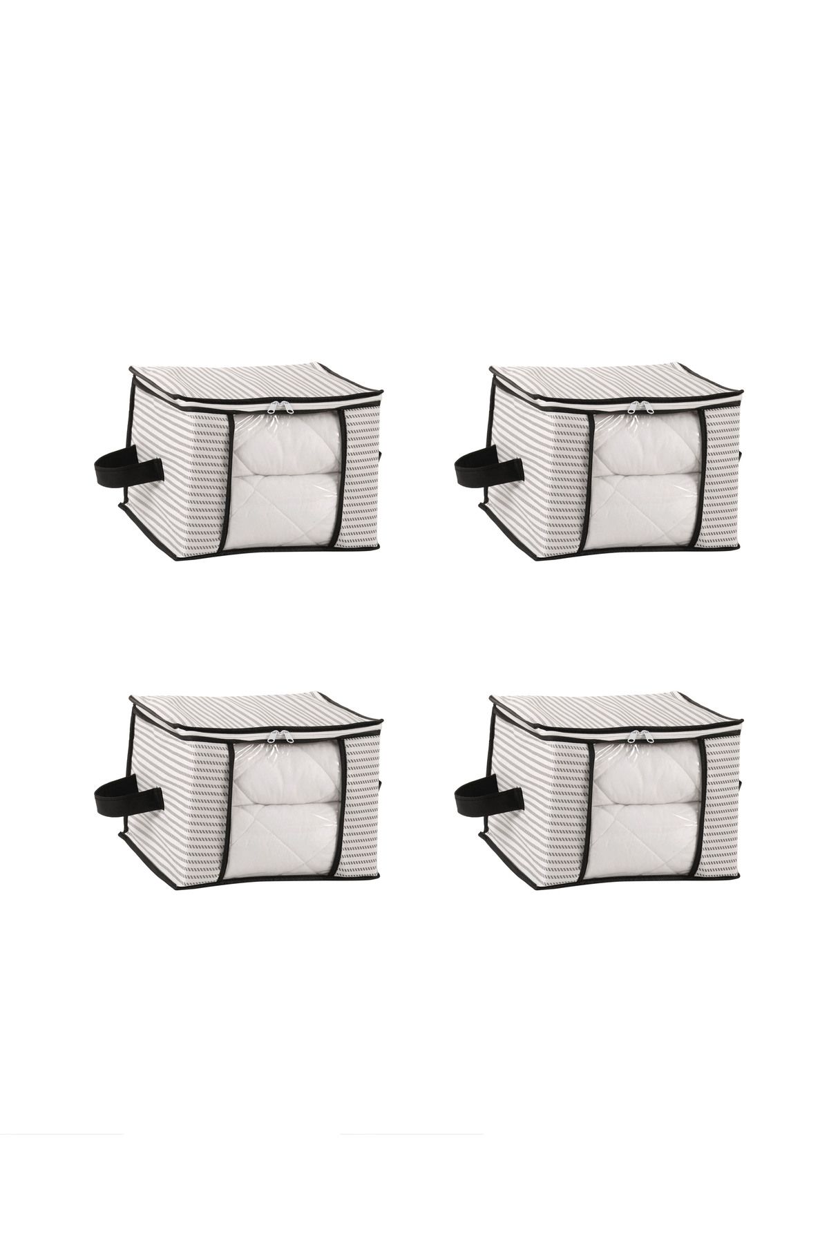 Formeya-4 Stück Luxus-Garderoben-Organizer mit Fenster, Mehrzweck-Garderoben-Organizer, Sockenaufbewahrung, 34 x 22 x 22 cm 2