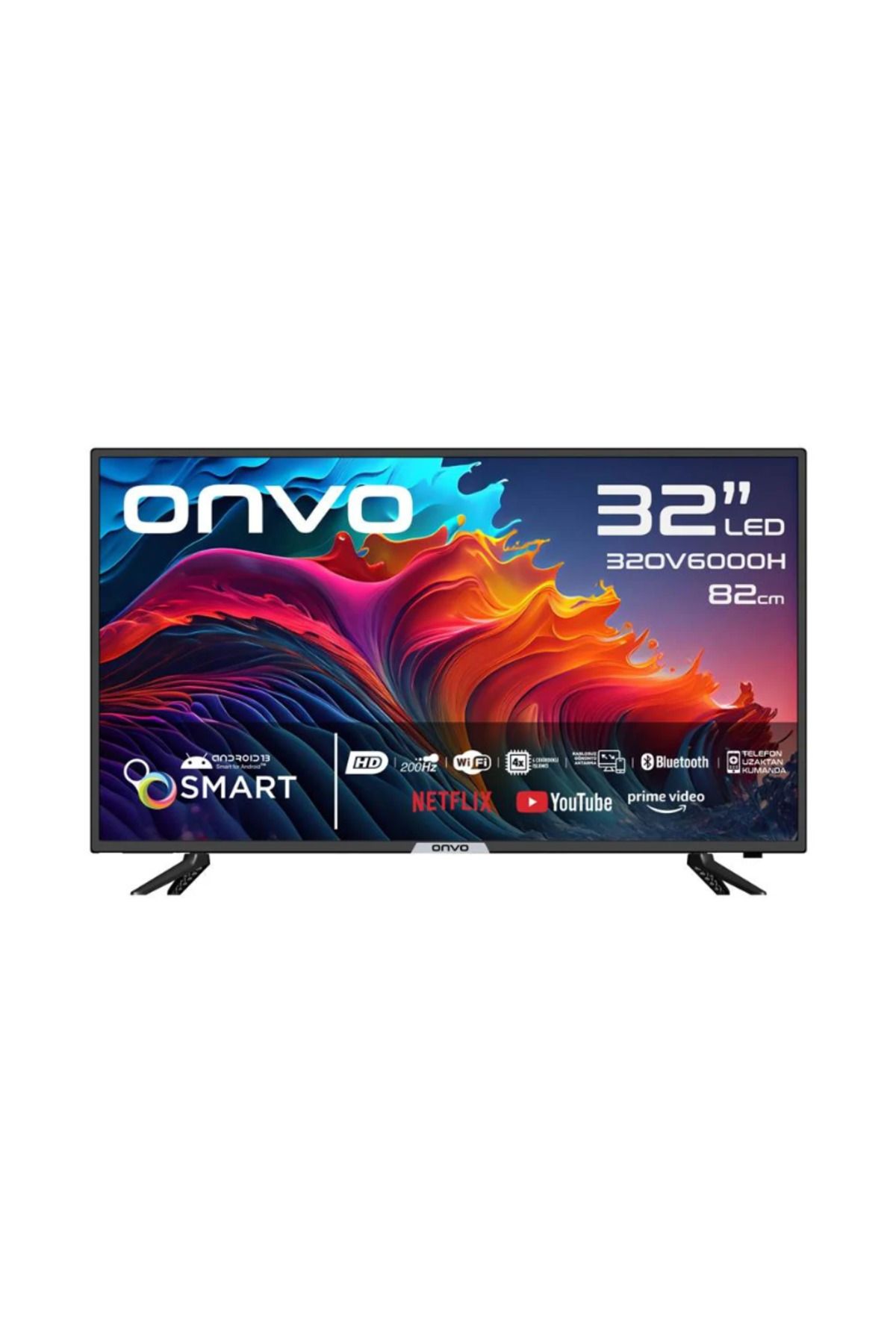 ONVO 32OV6000H 32inc 82 cm HD READY Android Smart TV,Uydu Alıcılı